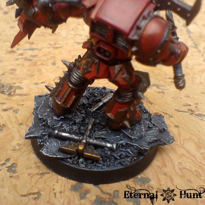 Chaos, Chaos Space Marines, Daemon Weapon, Huntmaster, Isgarad, Khorne, Khorne's Eternal Hunt, Lord, Paintjob, Terminator Armor, Warhammer 40,000, World Eaters