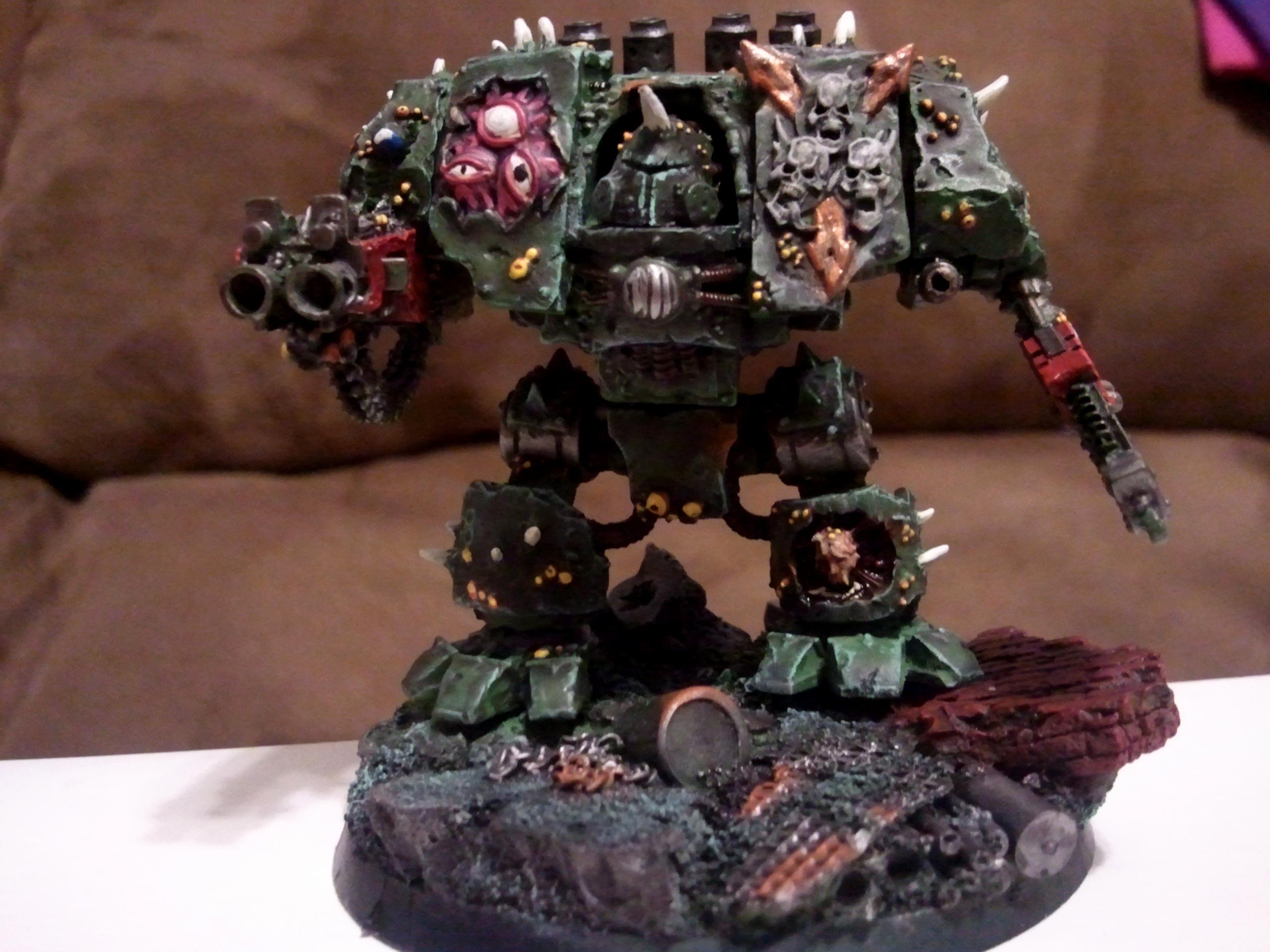 Chaos, Chaplain, Dreadnought, Nurgle, Space Marines