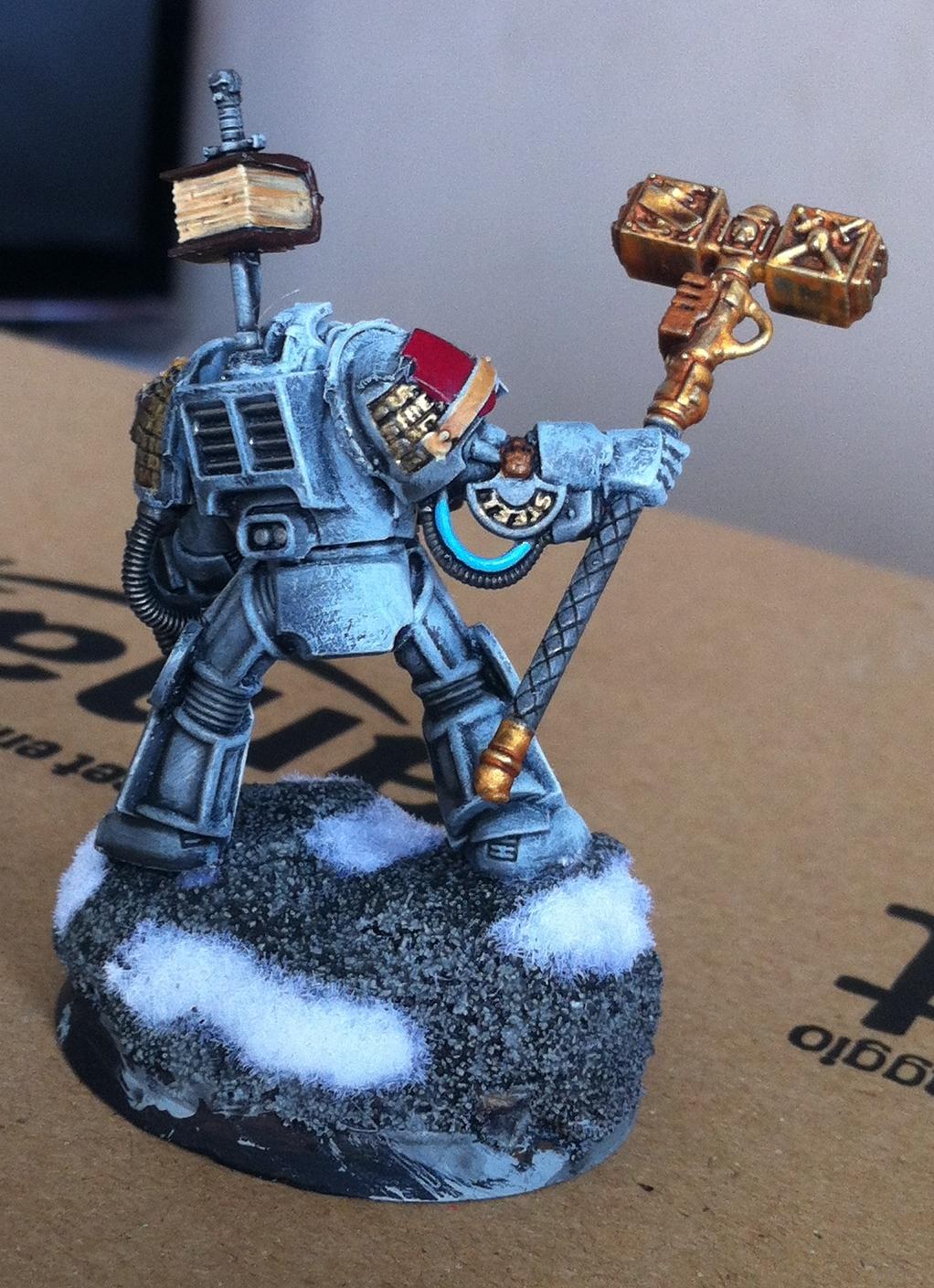 Daemonhammer, Gk, Gkt, Grey, Grey Knight Paladin, Non-metalic, Paladin, Snow