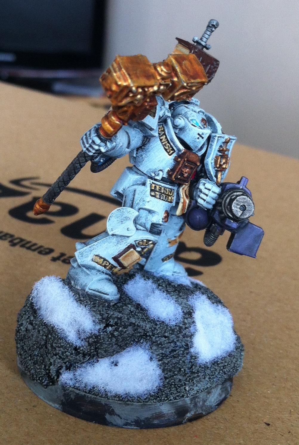 Daemonhammer, Gk, Gkt, Grey, Grey Knight Paladin, Non-metalic, Paladin, Snow