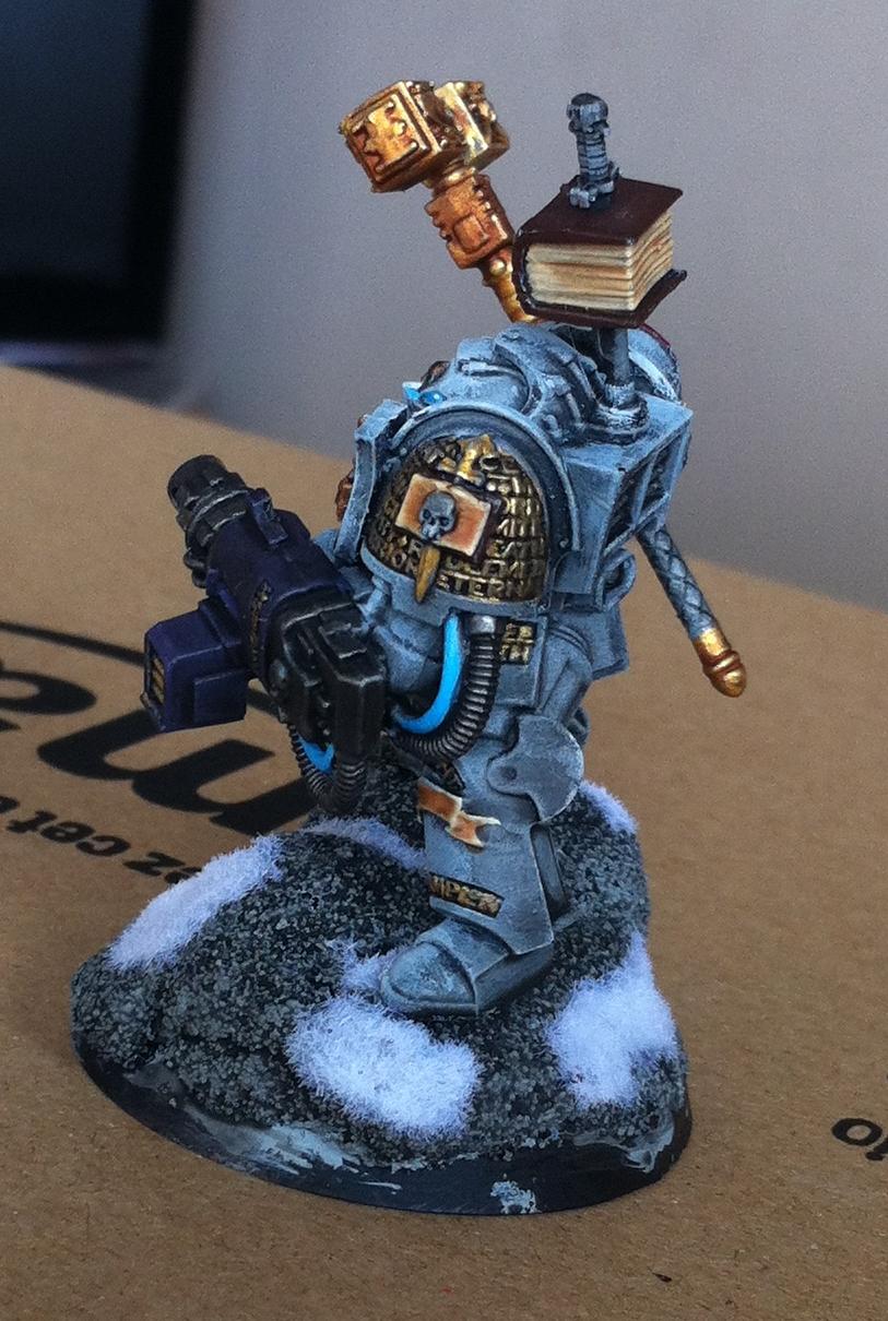 Daemonhammer, Gk, Gkt, Grey, Grey Knight Paladin, Non-metalic, Paladin, Snow