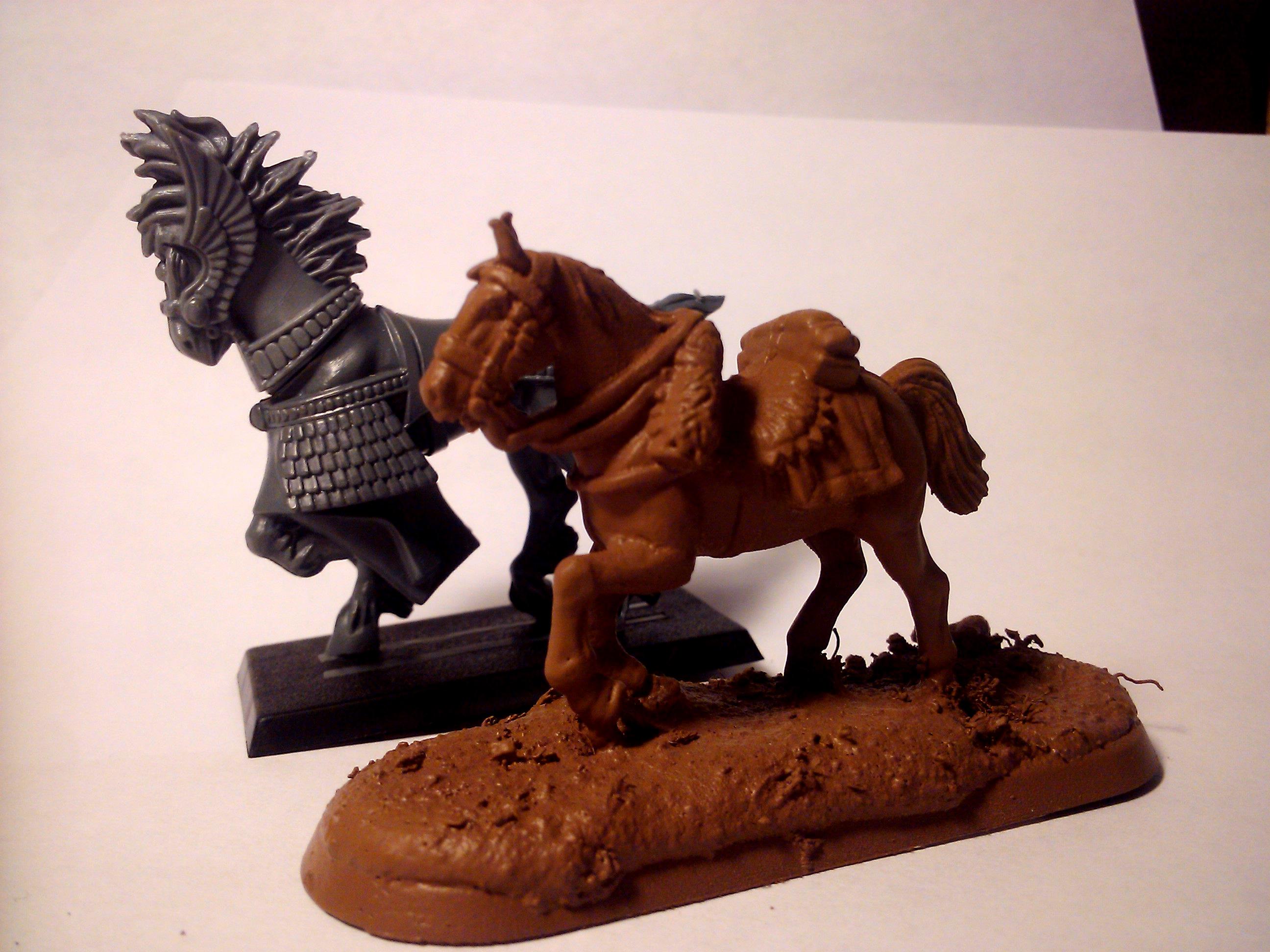 Bit, Bits, Comparison, Conversion, Games Workshop, Hobby, Horse, Modeling, Mount, Painting, Perry Miniatures, Size, Warhammer Fantasy