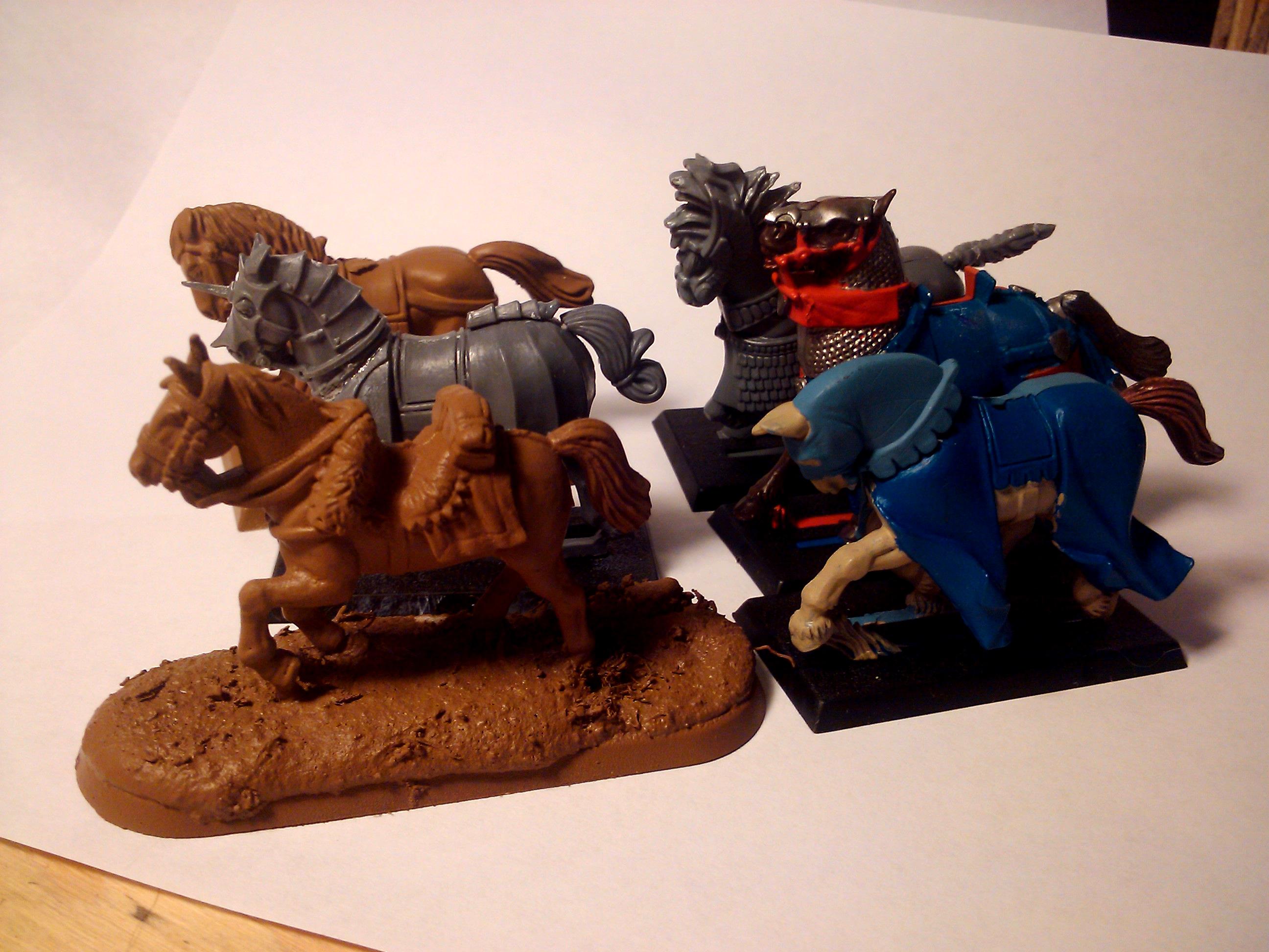 Bit, Bits, Comparison, Conversion, Games Workshop, Hobby, Horse, Modeling, Mount, Painting, Perry Miniatures, Size, Warhammer Fantasy