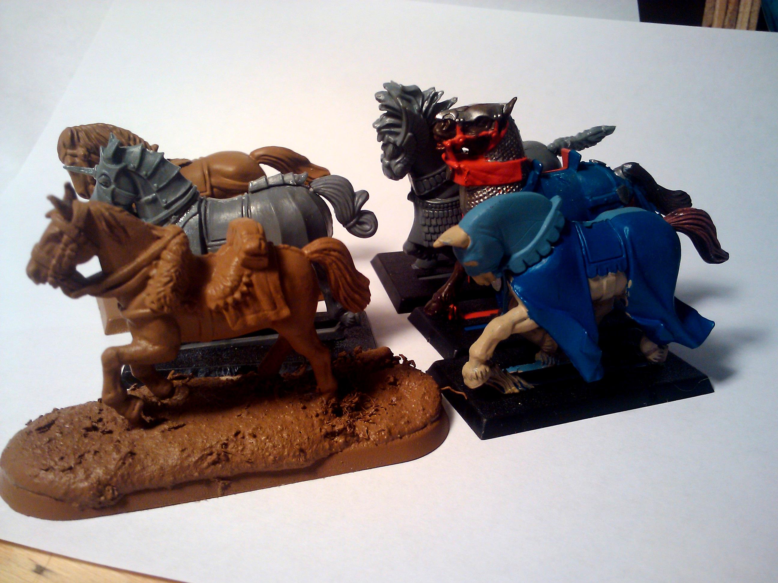Bit, Bits, Comparison, Conversion, Games Workshop, Hobby, Horse, Modeling, Mount, Painting, Perry Miniatures, Size, Warhammer Fantasy