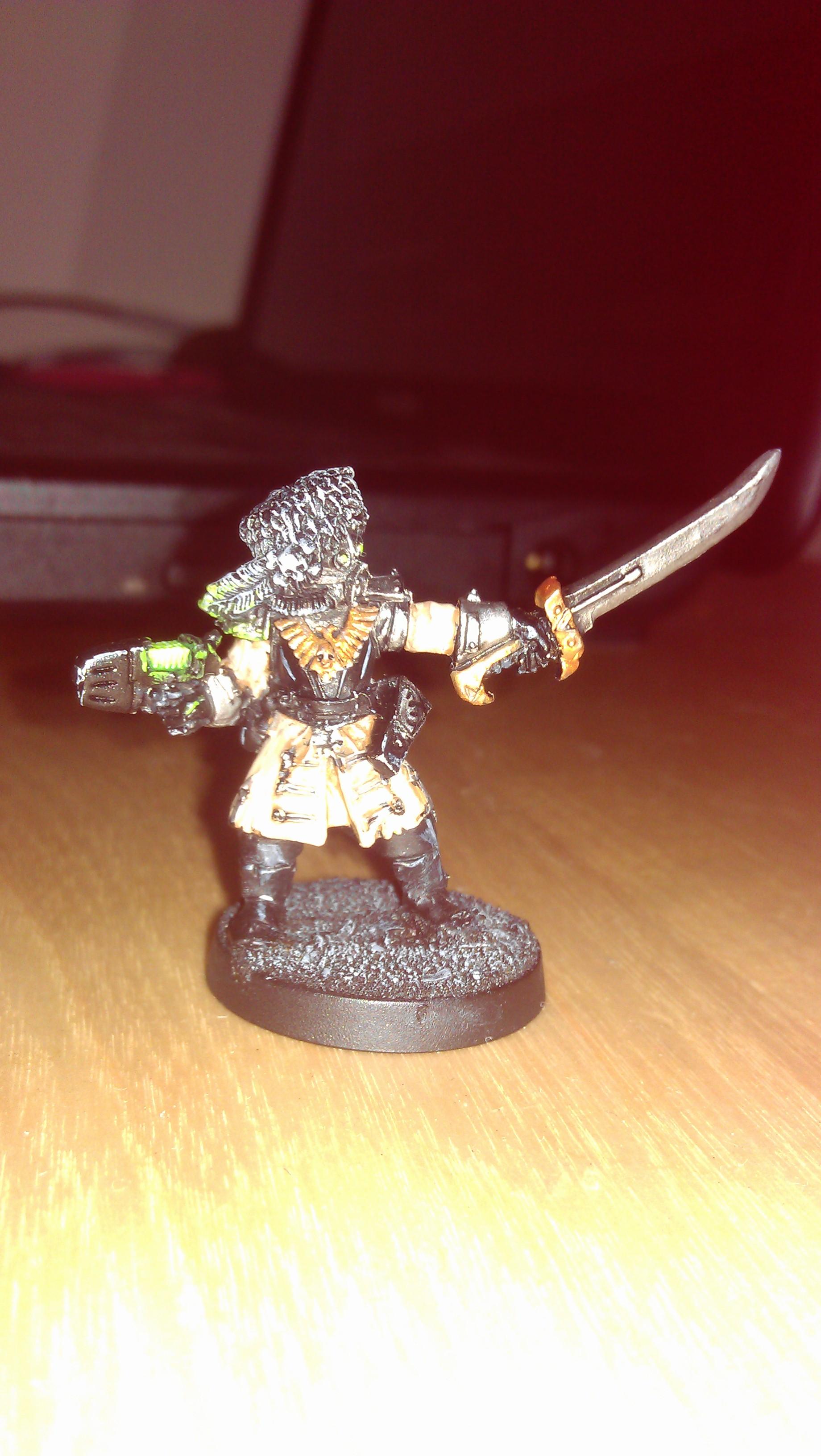 Officer with plasma pistol