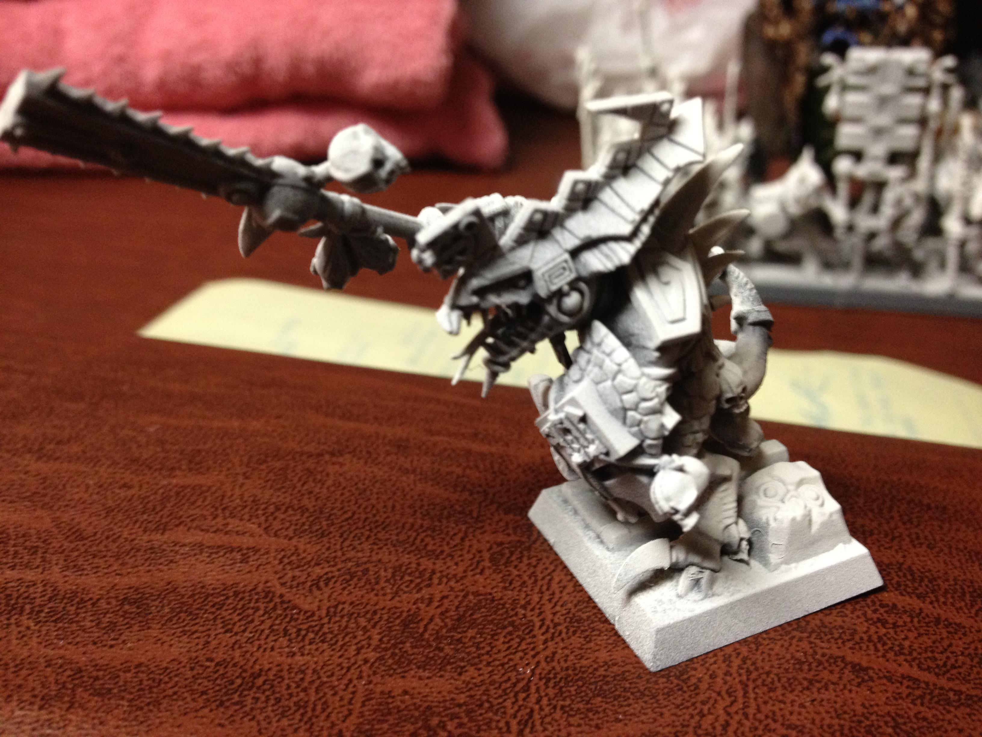 Closeup on my mean Temple Guard Commander, which was created when I lost a Temple Guard (I found him after I made the champ)