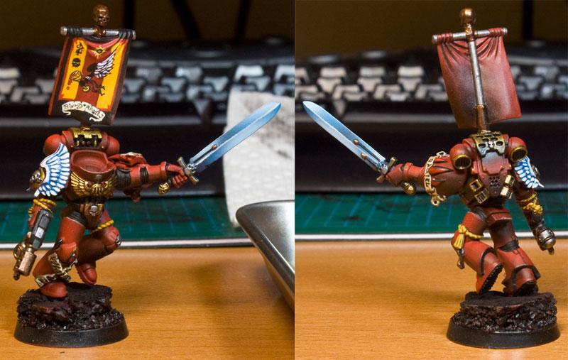 Banner, Cork Base, Power Sword, Space Marines