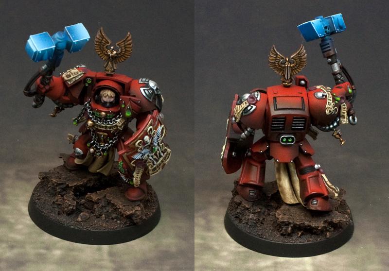 Blood Angels, Highlight, Shading, Space Marines, Terminator Armor, Warhammer 40,000