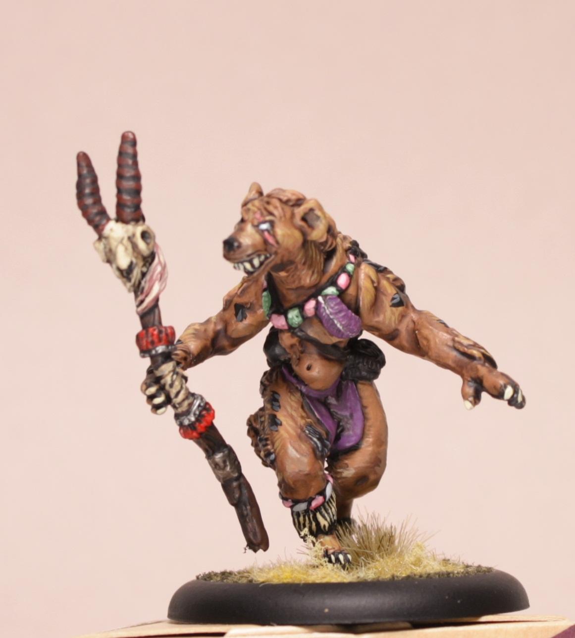 Brushfire, Hyena Witch Doctor, Warband, Work In Progress, Zabar