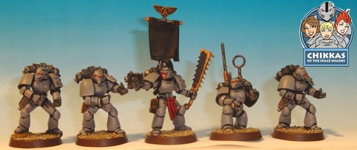 Conversion, Female Marines, Space Marines, Space Sharks, Work In Progress