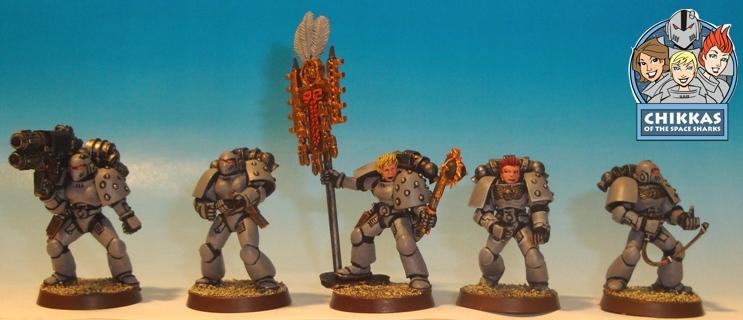 Conversion, Female Marines, Space Marines, Space Sharks, Work In Progress