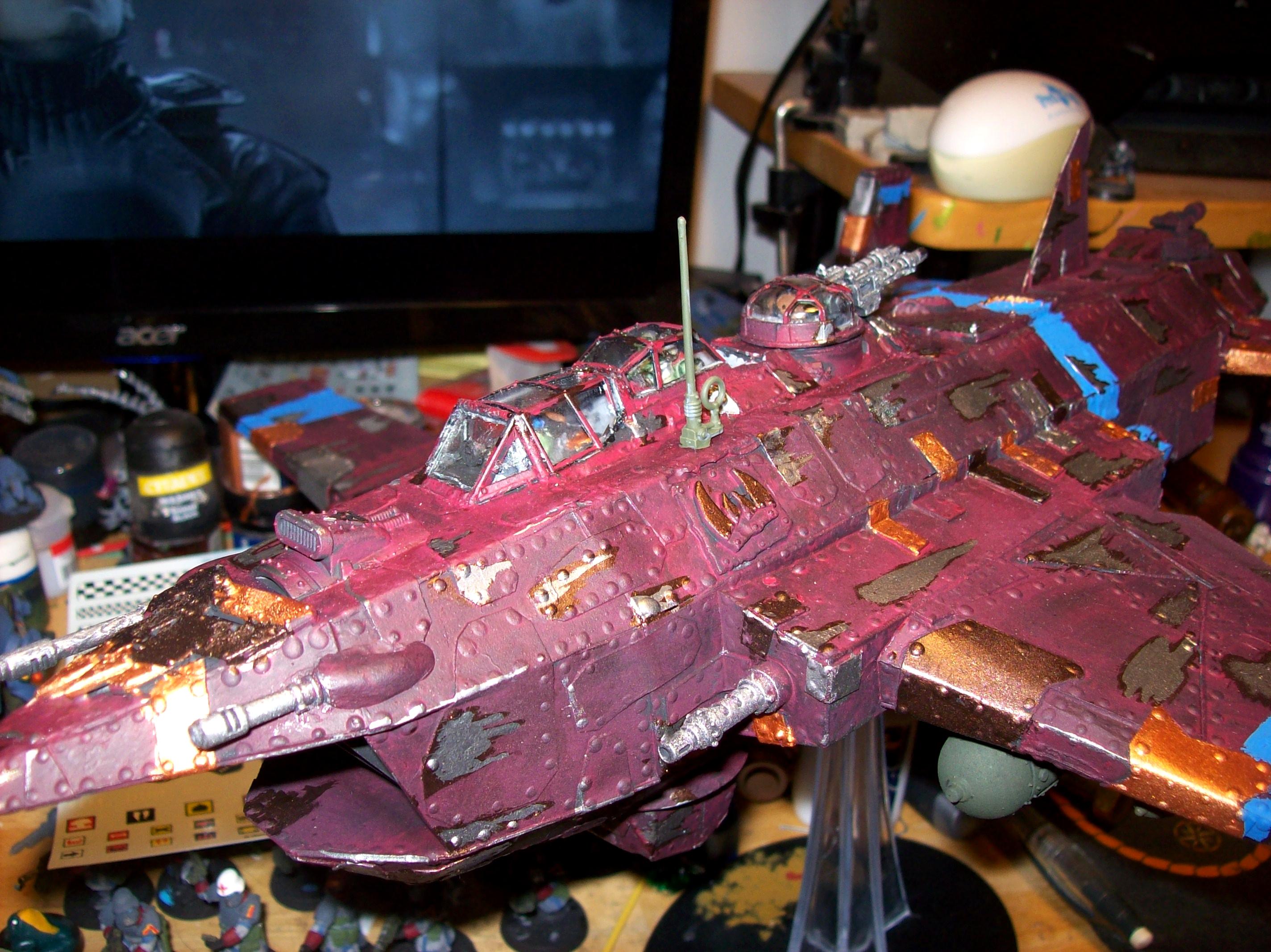 Flyer, Orks, Scratch Build, Warhammer 40,000, Wearthering