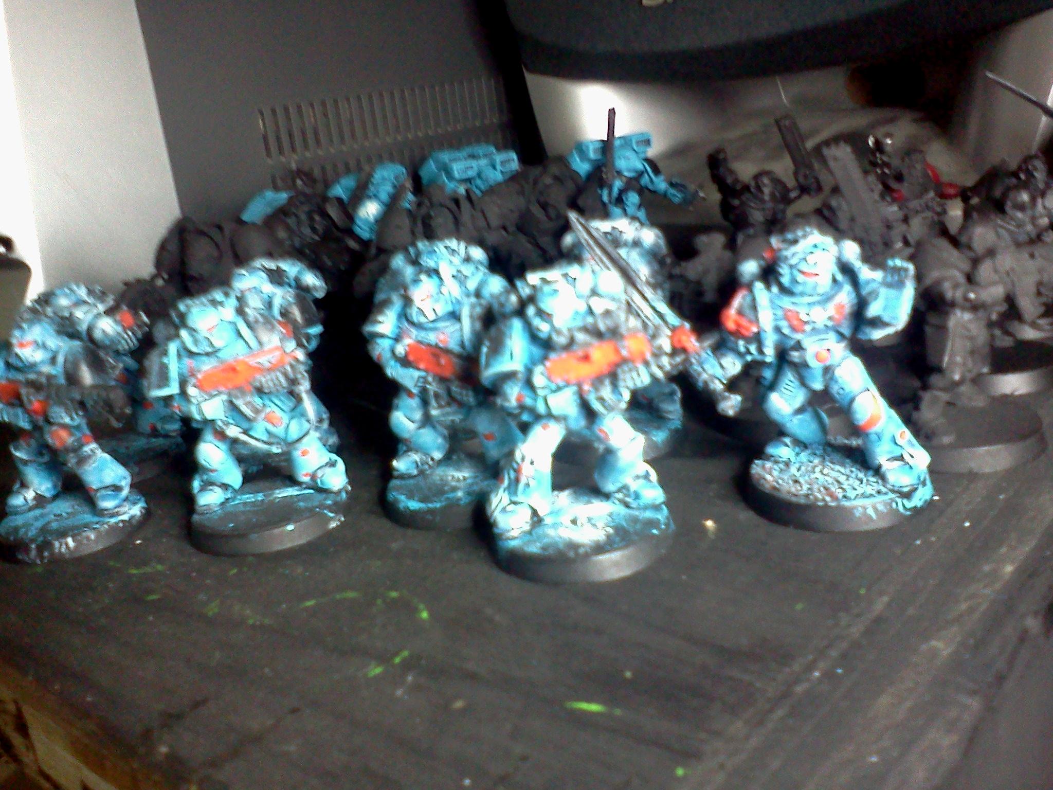 Custom, Ice, Snow, Space Marines, Tact Squad