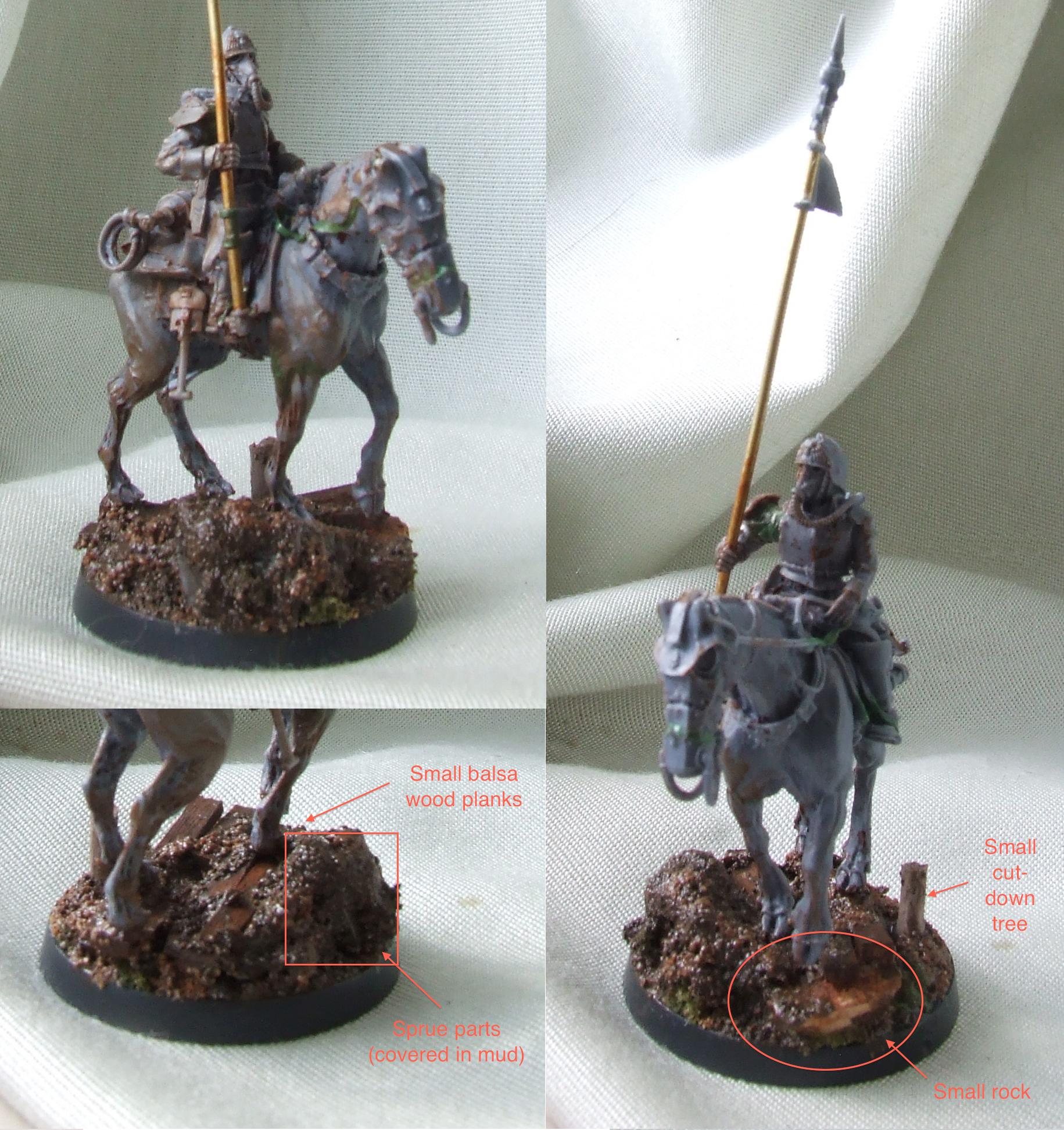 One of my Death Riders, i thought i would be super thrilled using resin bases, but making them yourself is way more fun than just paiting.. 