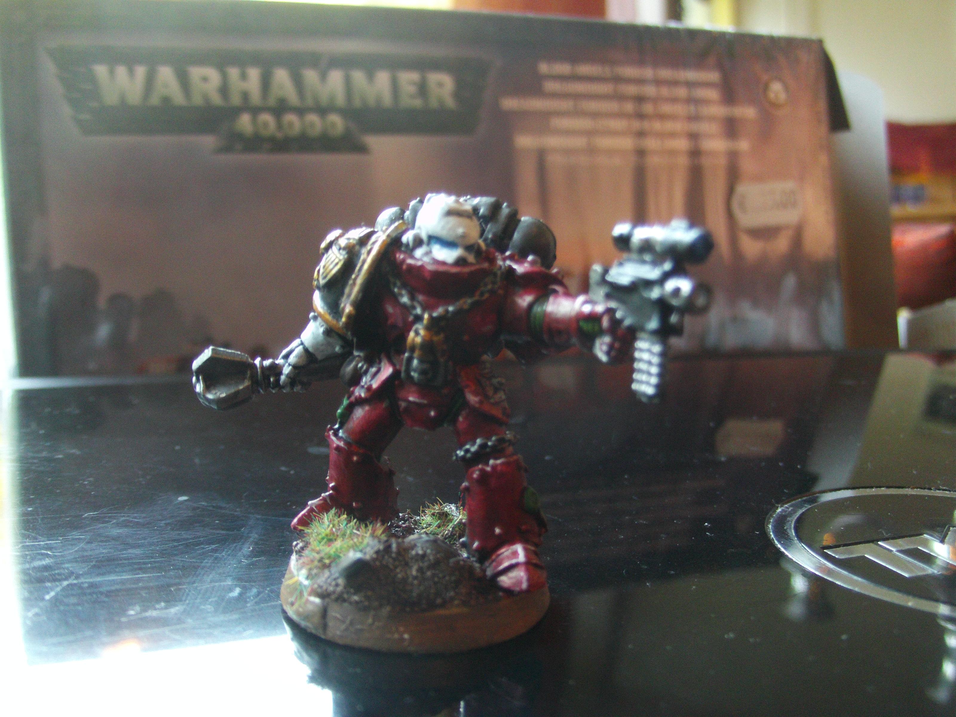 Mace, Red, Space Marines, Sternguard, Veteran