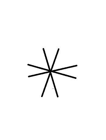 paint an eight pointed star