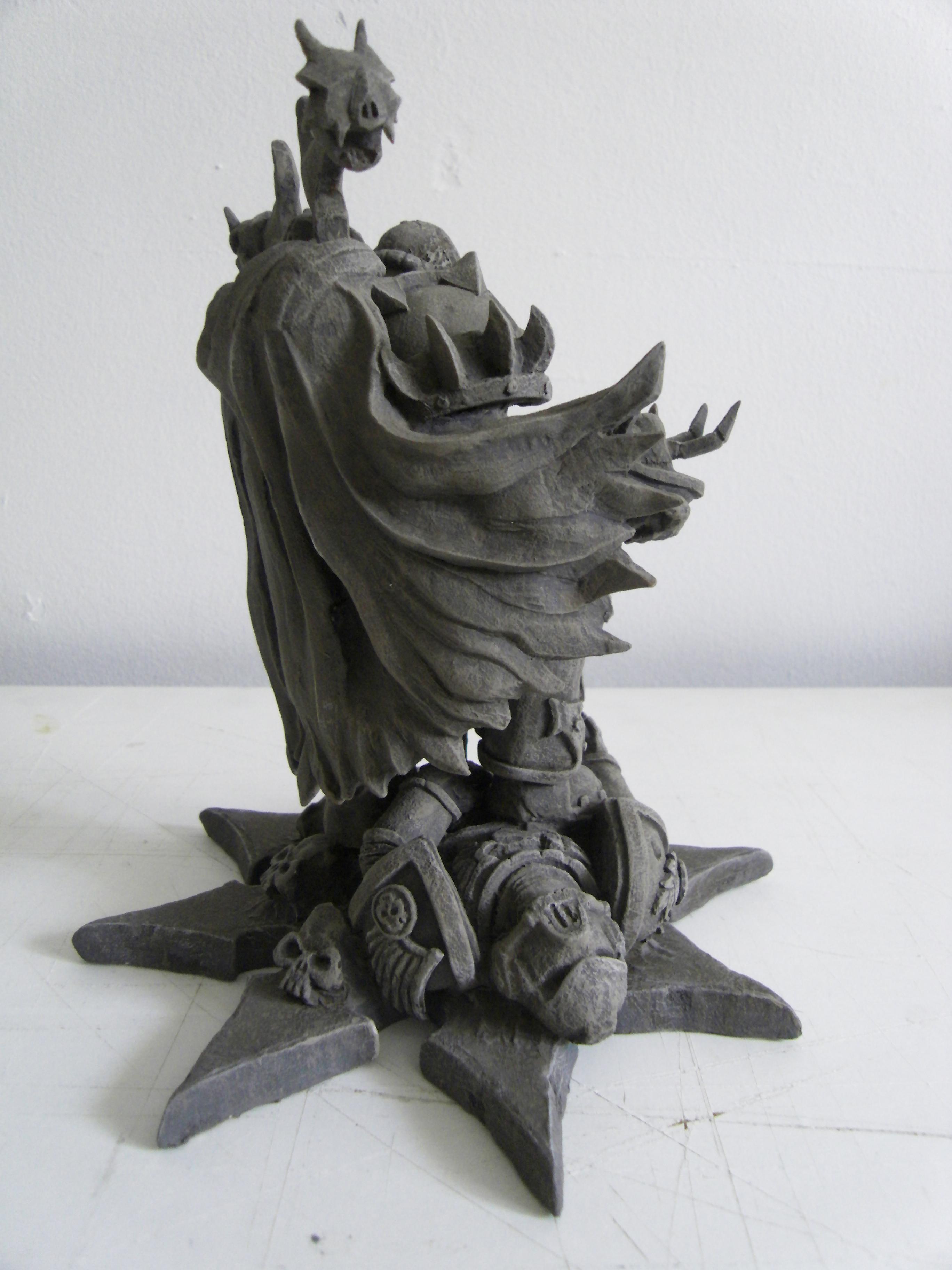 Chaos, Chaos Lord, Chaos Space Marines, Commission Work, Custom, Large, Large Scale, Monument, Scratch Build, Sculpting, Sculpture, Space Marines, Statue, Terrain, Warhammer 40,000, Warhammer Fantasy