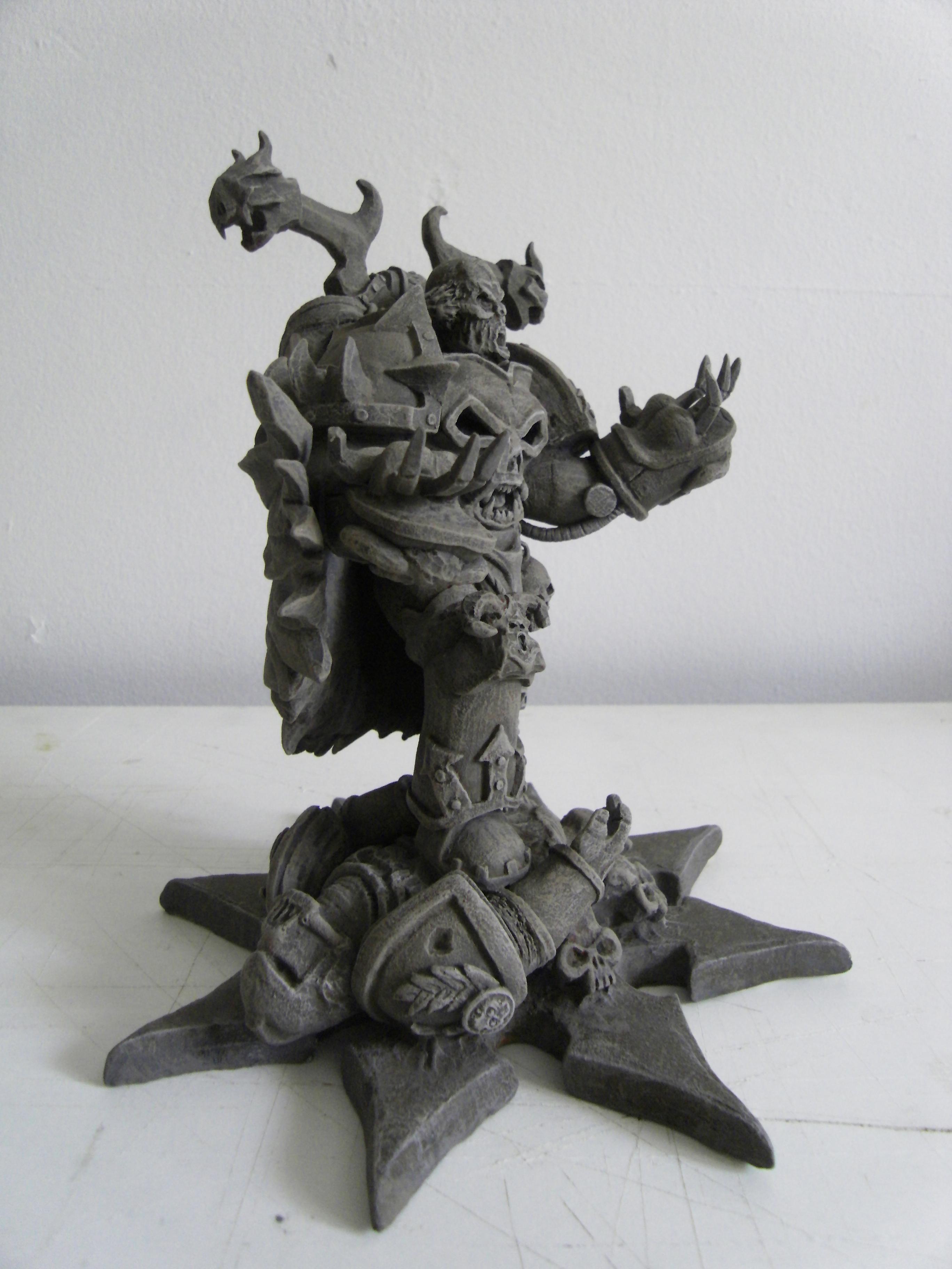Chaos, Chaos Lord, Chaos Space Marines, Commission Work, Custom, Large, Large Scale, Monument, Scratch Build, Sculpting, Sculpture, Space Marines, Statue, Terrain, Warhammer 40,000, Warhammer Fantasy