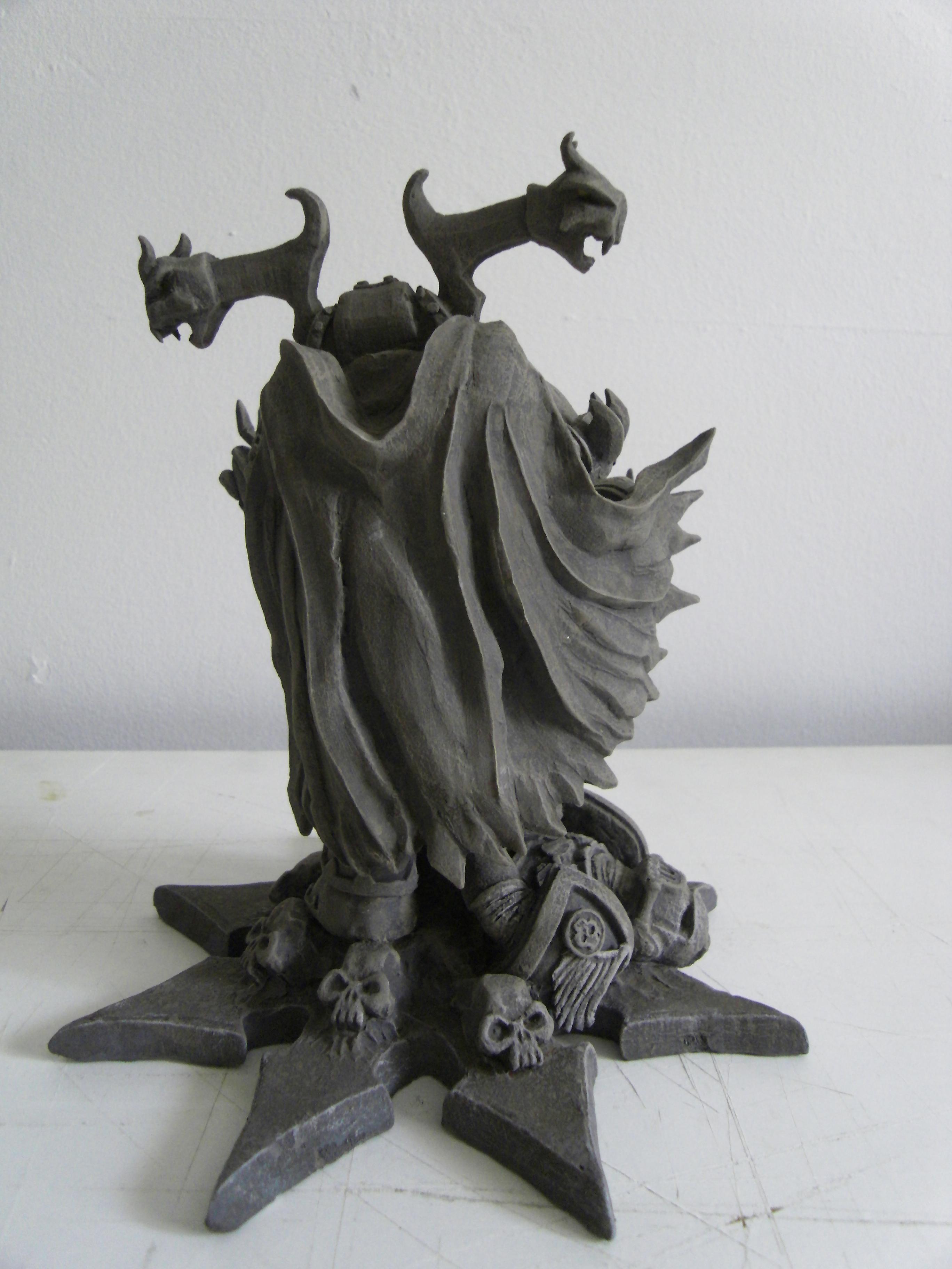 Chaos, Chaos Lord, Chaos Space Marines, Commission Work, Custom, Large, Large Scale, Monument, Scratch Build, Sculpting, Sculpture, Space Marines, Statue, Terrain, Warhammer 40,000, Warhammer Fantasy