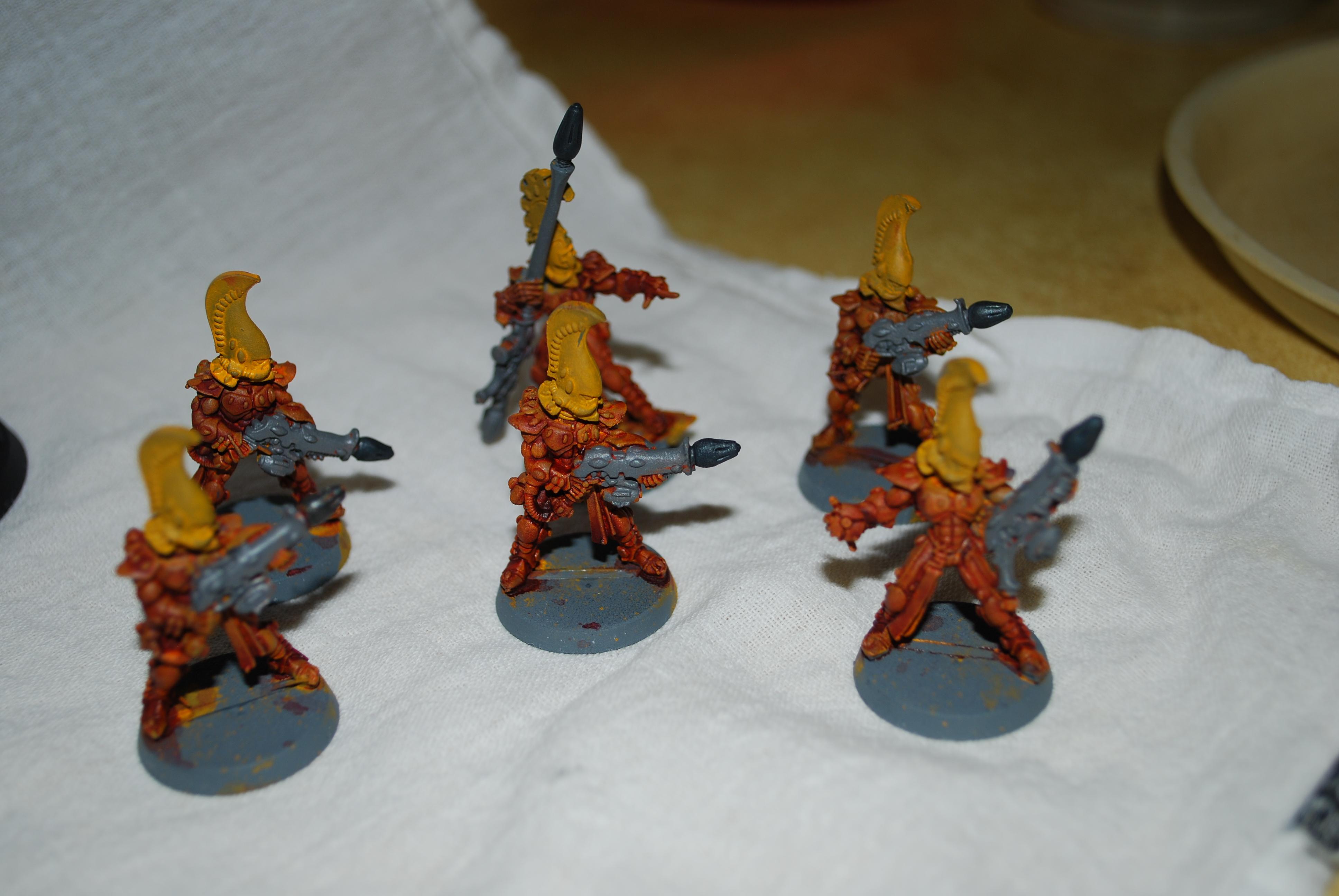 Yellow w/ a red wash