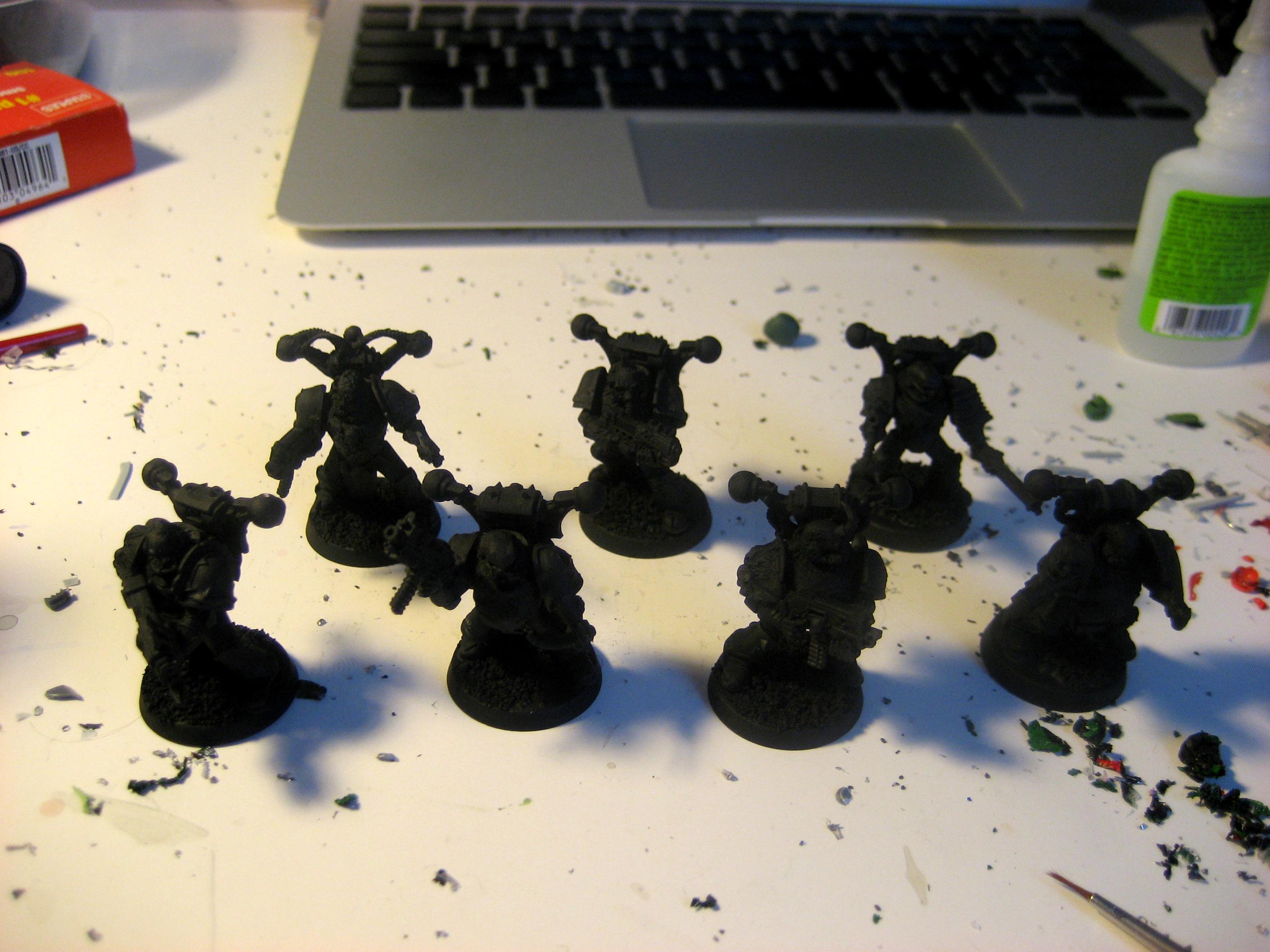 Chaos Space Marines, Plague Marines, Work In Progress