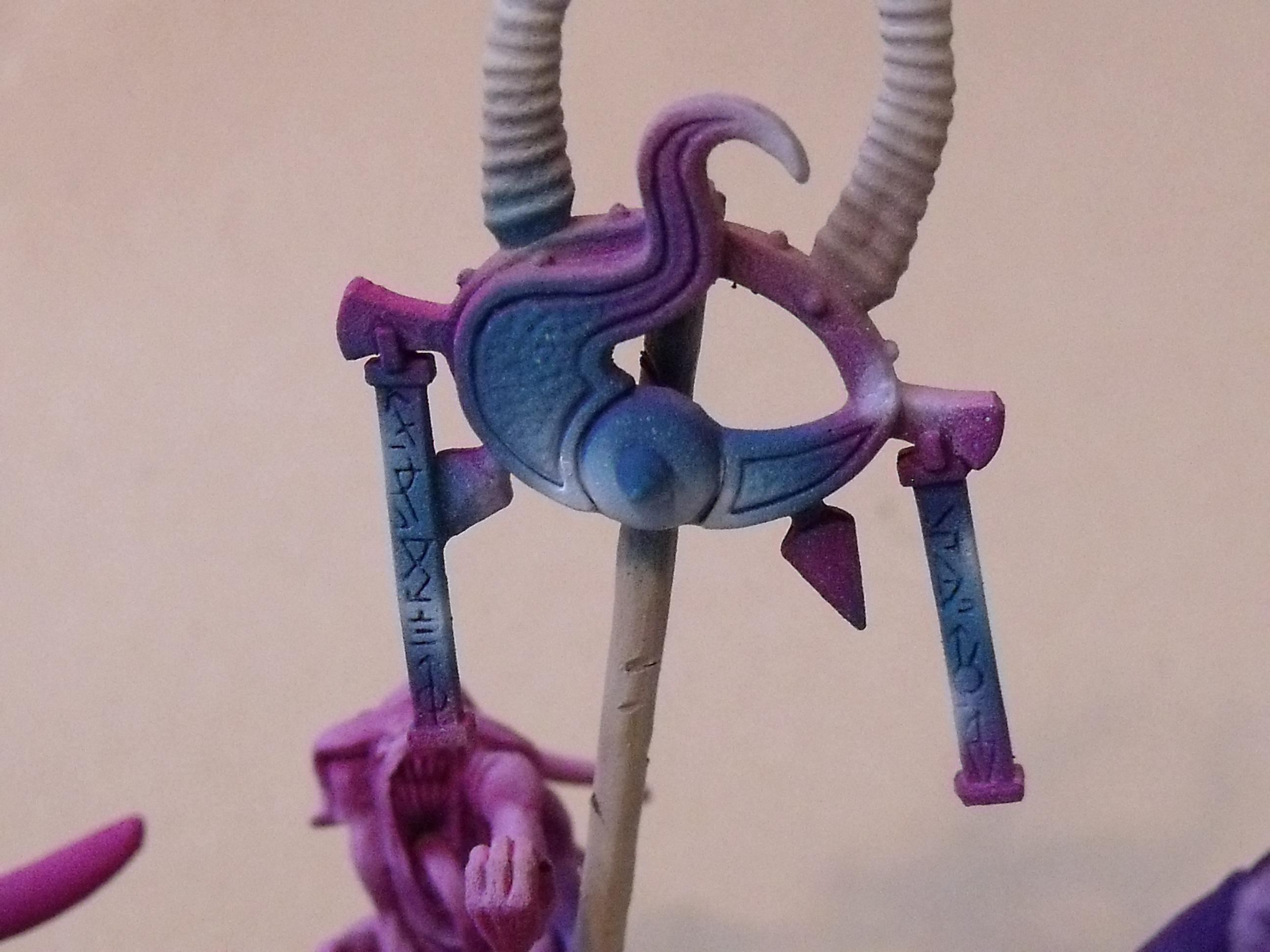 Airbrush, Chaos, Daemons, Tzeentch, Warhammer 40,000