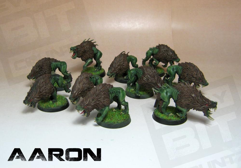 Kroot Hounds Converted From Choas warrior demon hounds