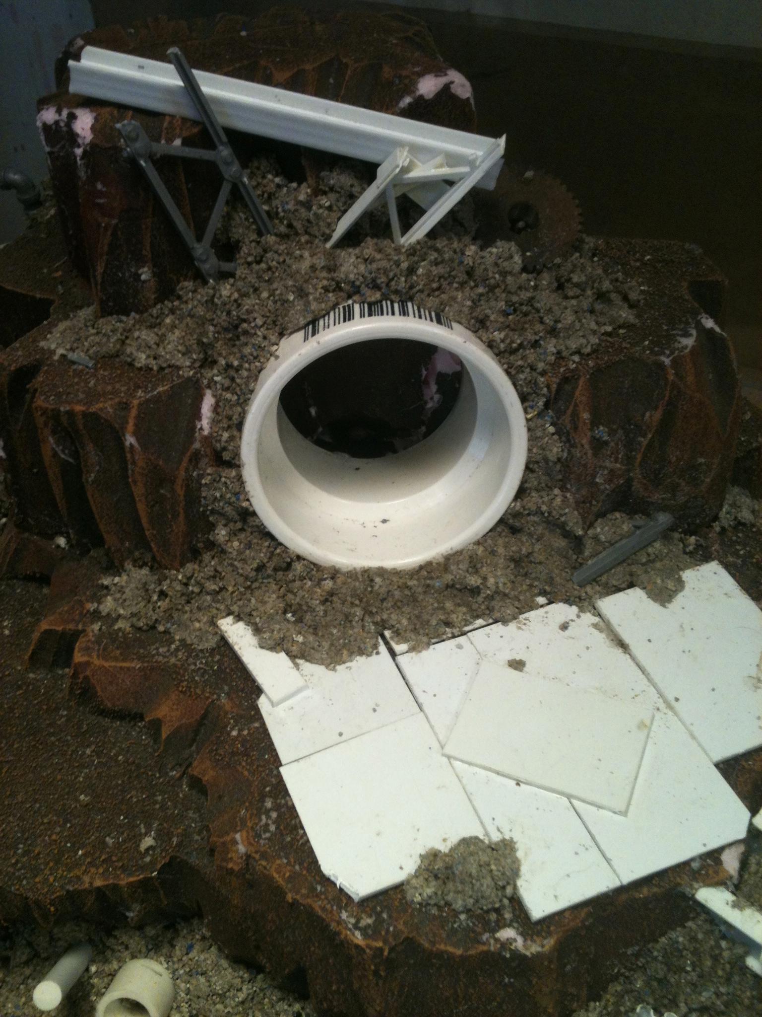 Terrain, Working on the entrance