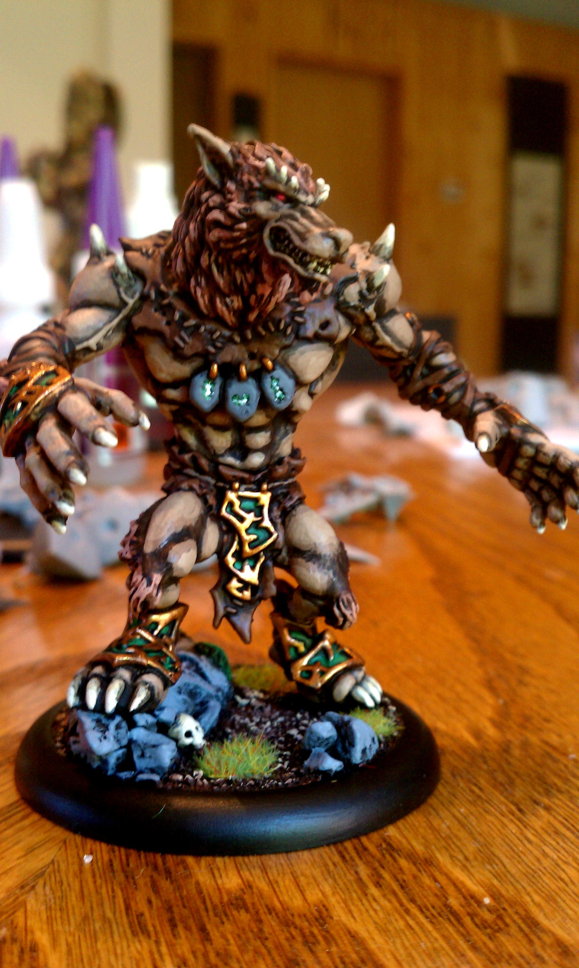 Circle Of Orboros, Feral Warpwolf, Hordes, Warbeast, Warmachine, Werewolf