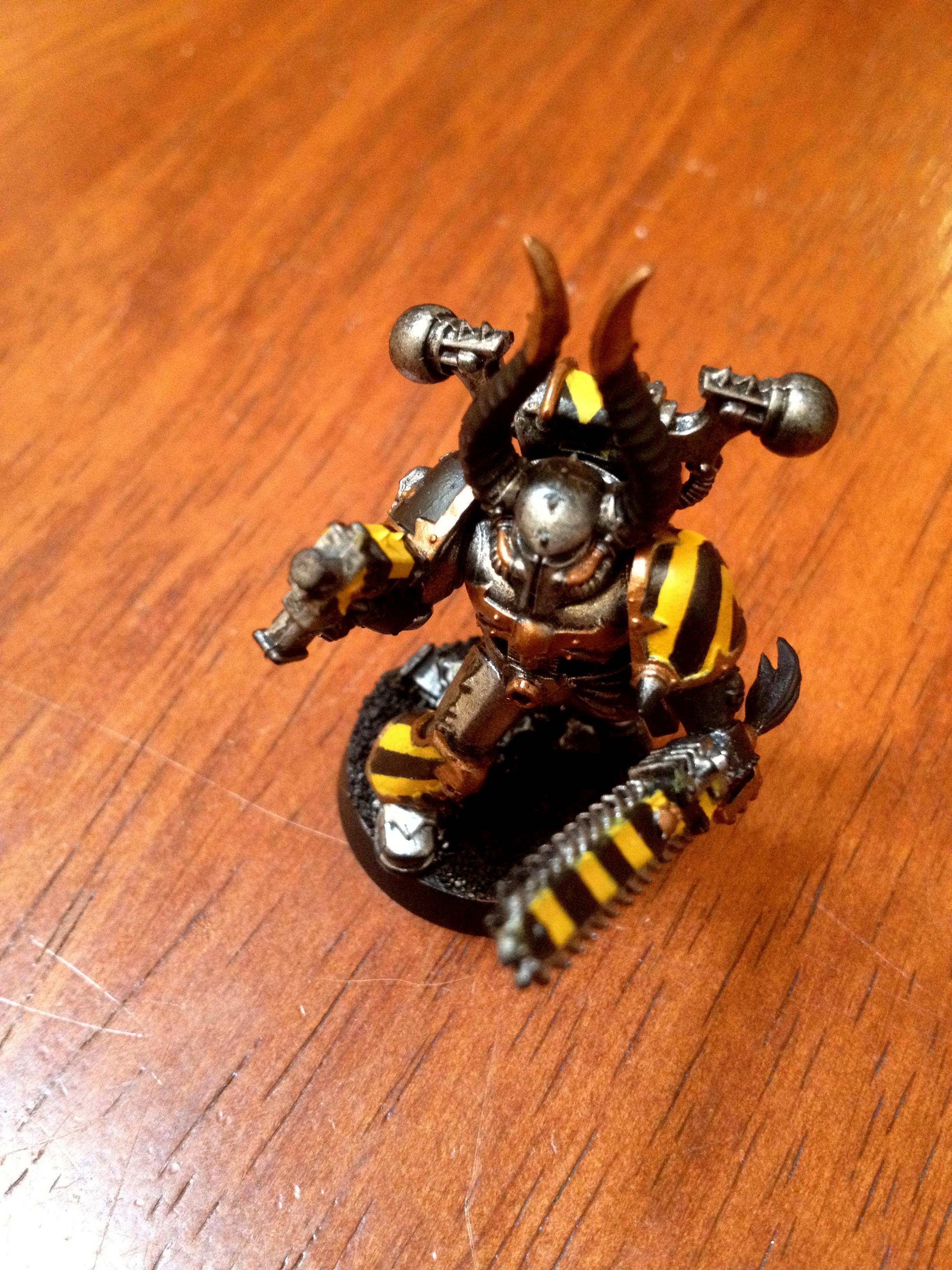 Hazard Stripes, Iron Warriors, Work In Progress