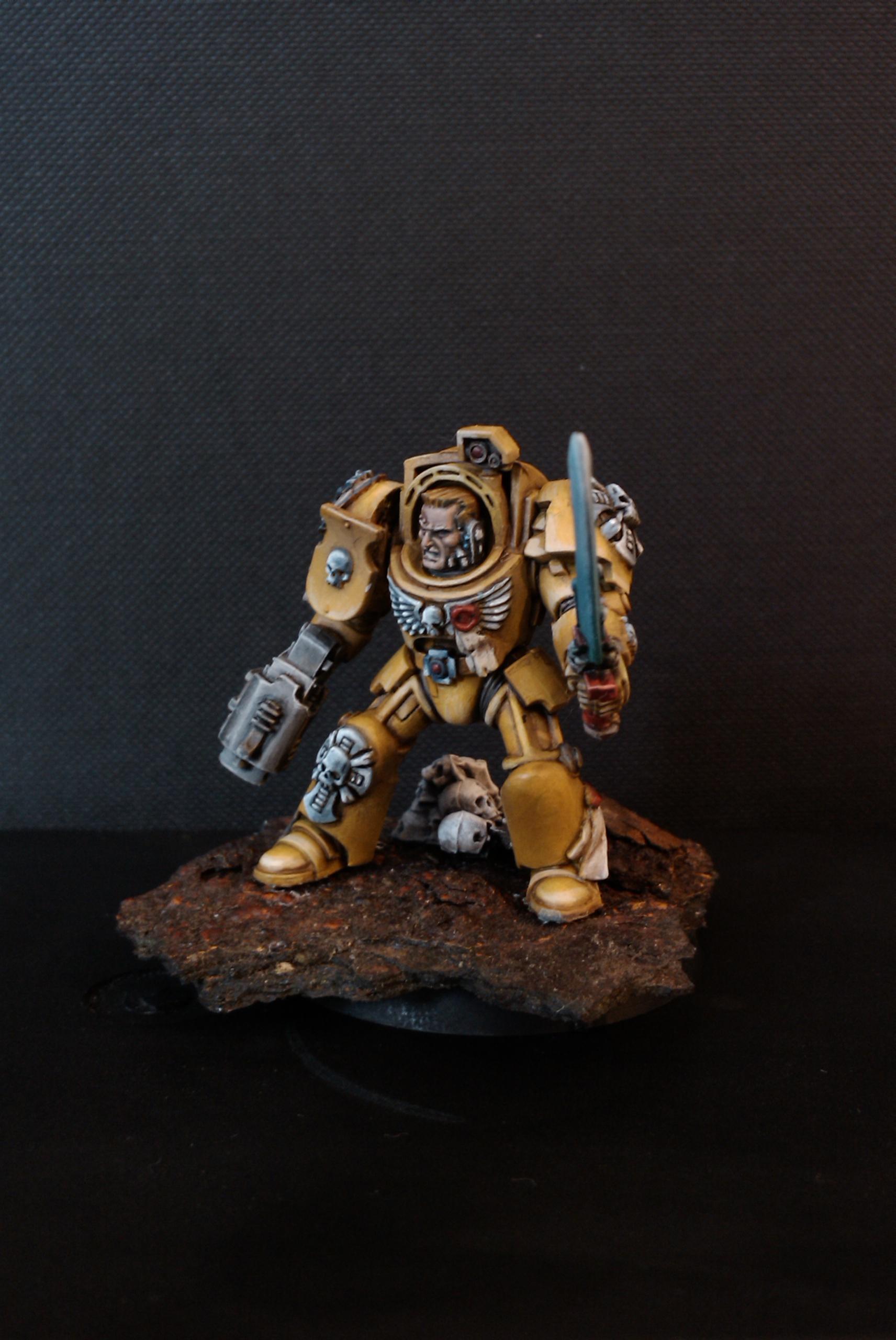 Imperilal Fists, Space Marines, Terminator Armor, Yellow
