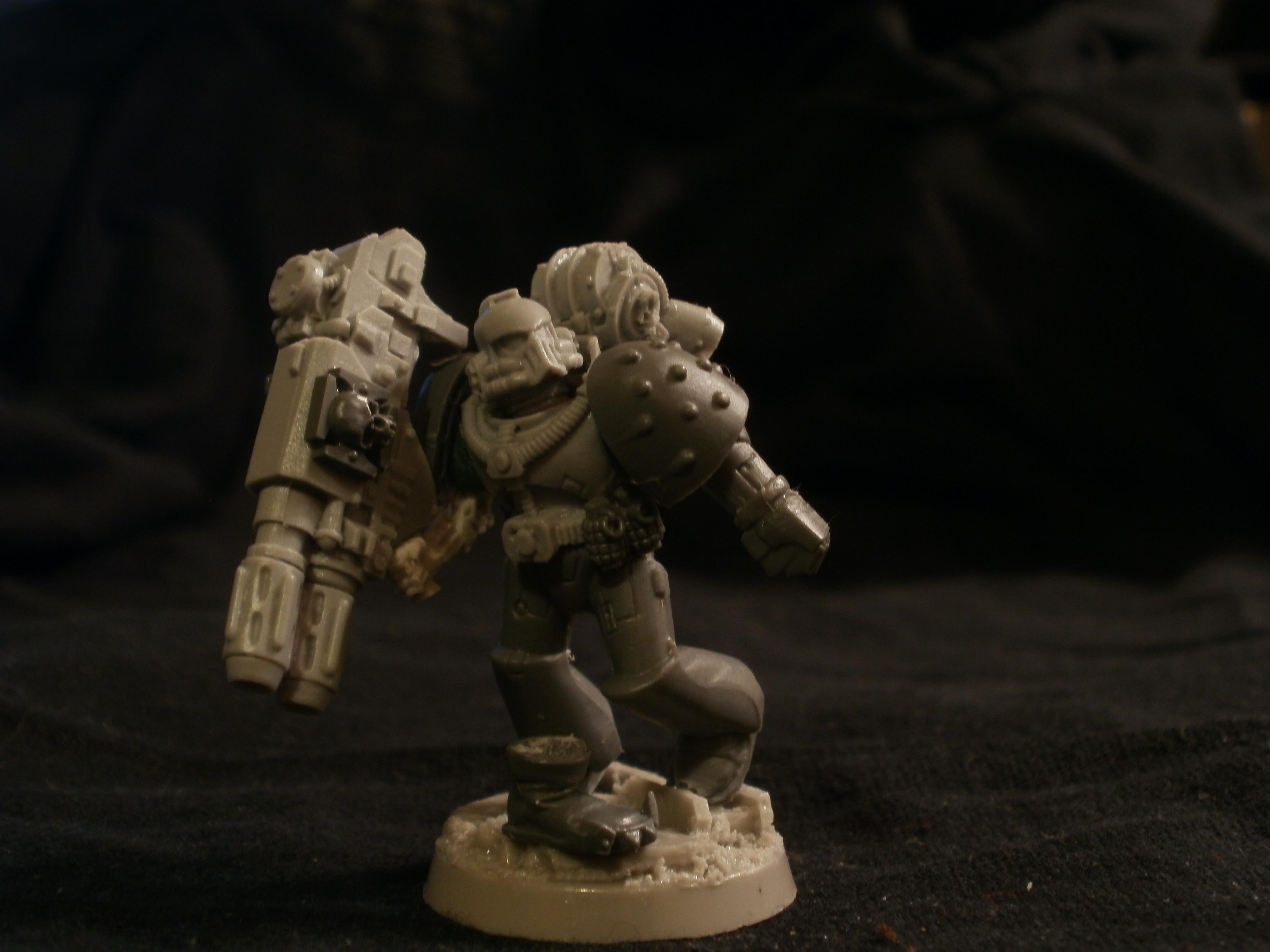 Bionics, Conversion, Dragon Forge, Forge World, Kitbash, Mk Iv, Multi-melta, Ork Abuse, Puppetswar, Space Marines, Steel Confessors, Tactical, Work In Progress