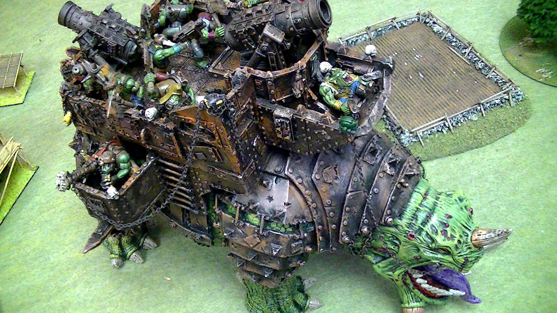 Angry, Crazy, Hungry, Orks, Squiggoth, Warhammer 40,000
