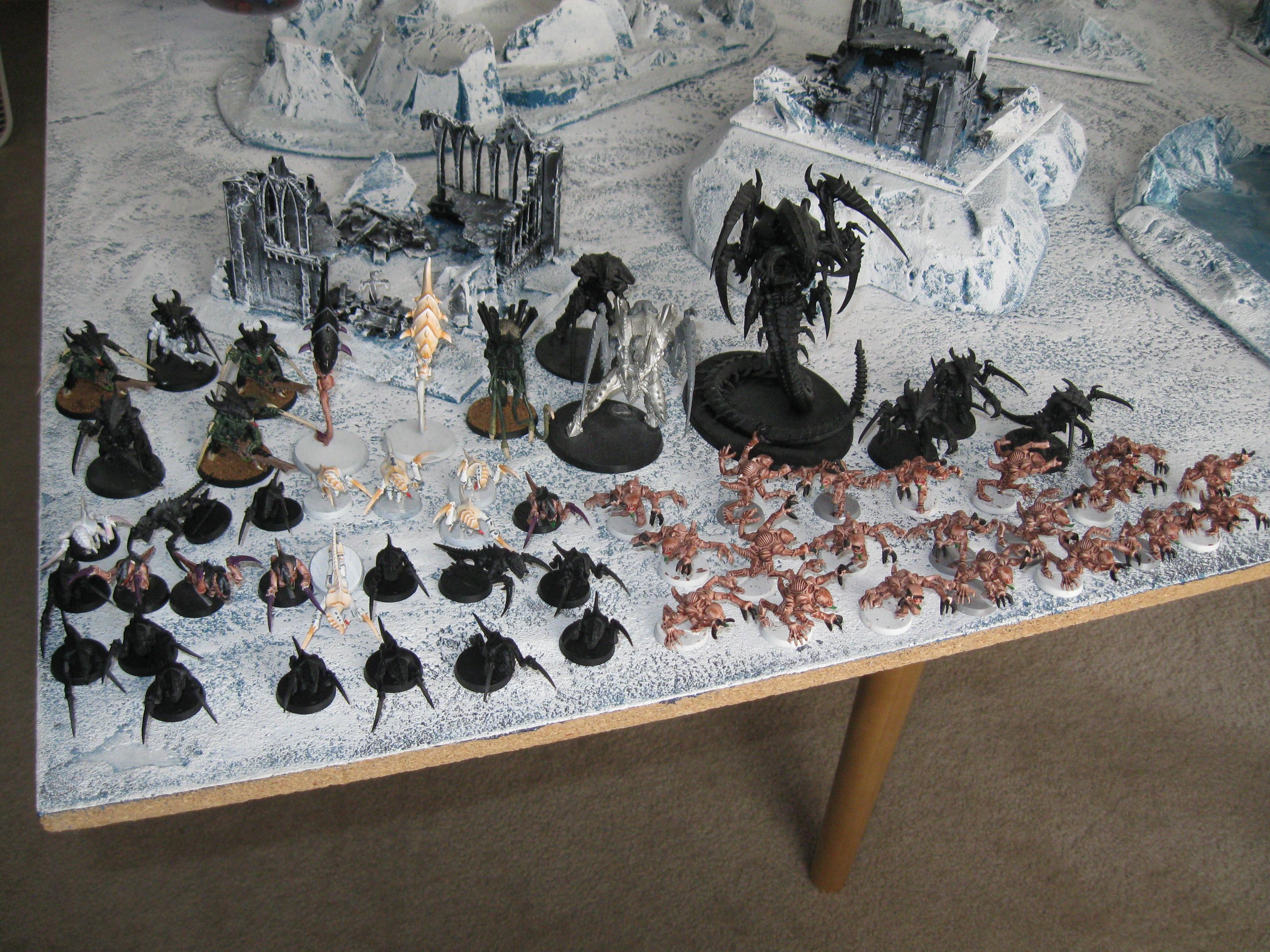 Battle, Ice Angels, Orks, Space Wolves, Tyranids