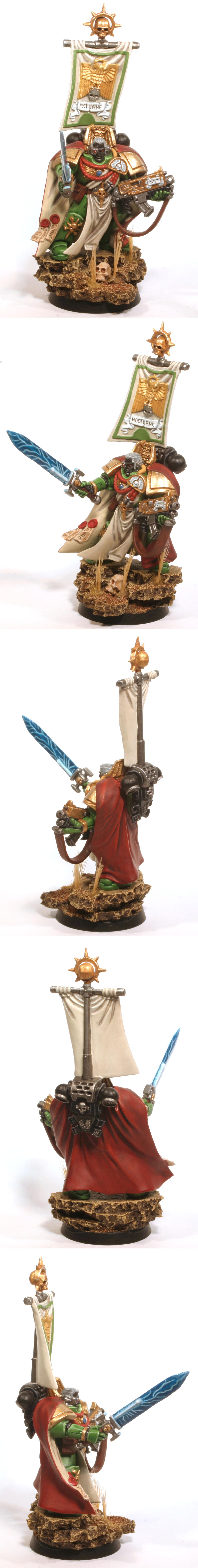 Assault On Black Reach, Banner, Captain, Power Sword, Salamanders