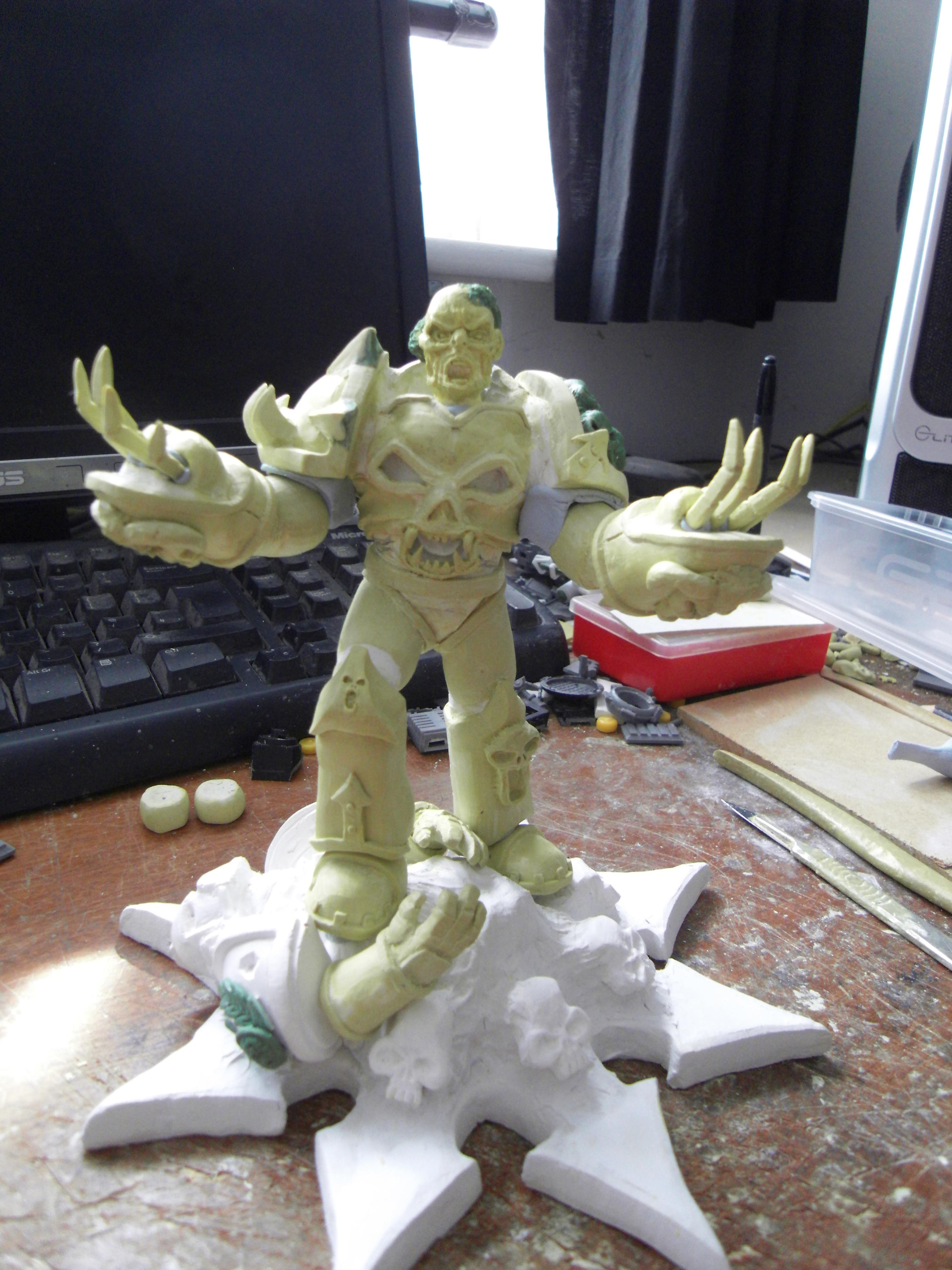 Chaos, Chaos Space Marines, Chaos Undivided, Lord, Sculpting, Sculpture, Space Marines, Statue, Terrain, Warhammer 40,000, Warhammer Fantasy