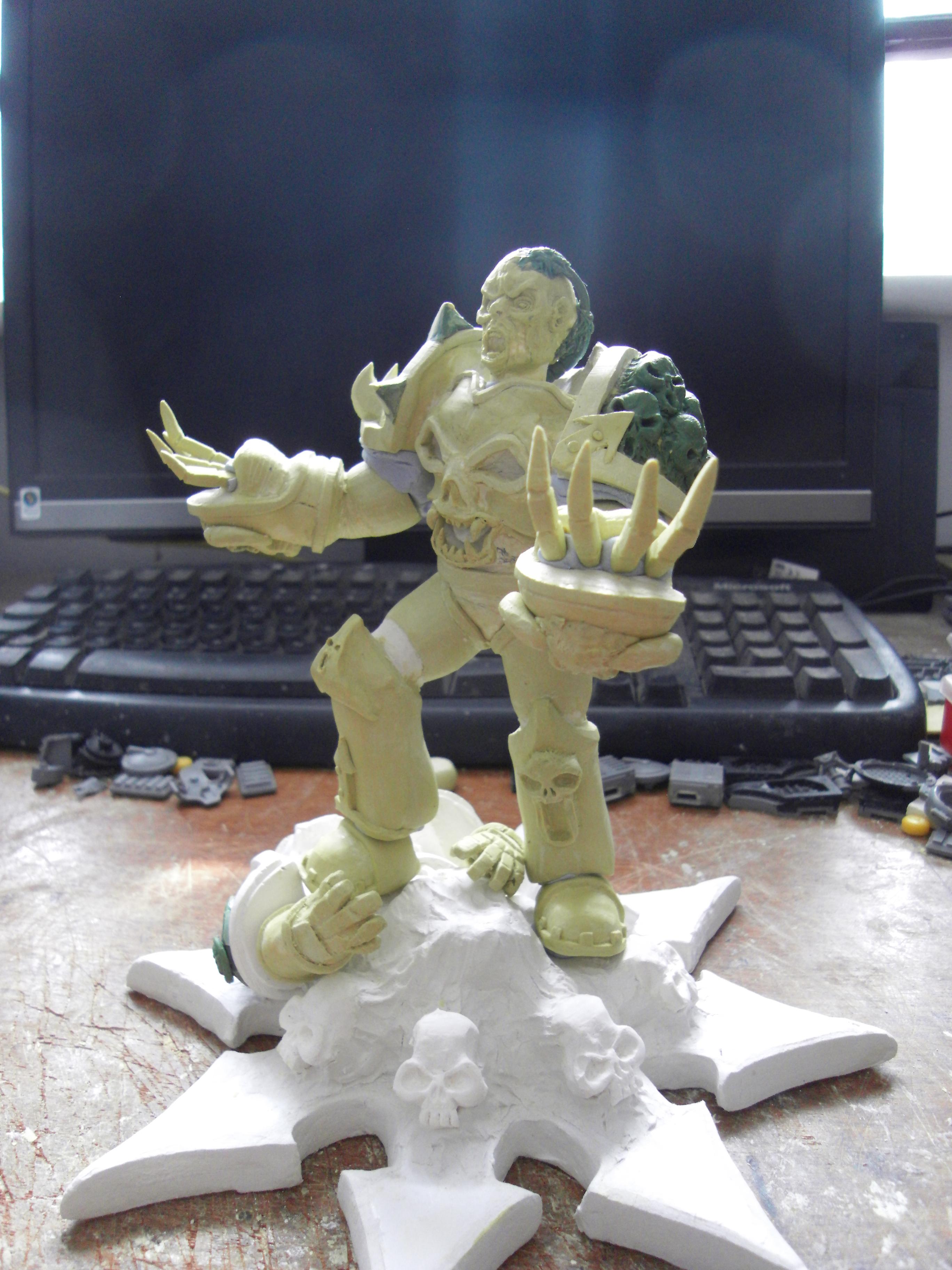 Chaos, Chaos Space Marines, Chaos Undivided, Lord, Sculpting, Sculpture, Space Marines, Statue, Terrain, Warhammer 40,000, Warhammer Fantasy