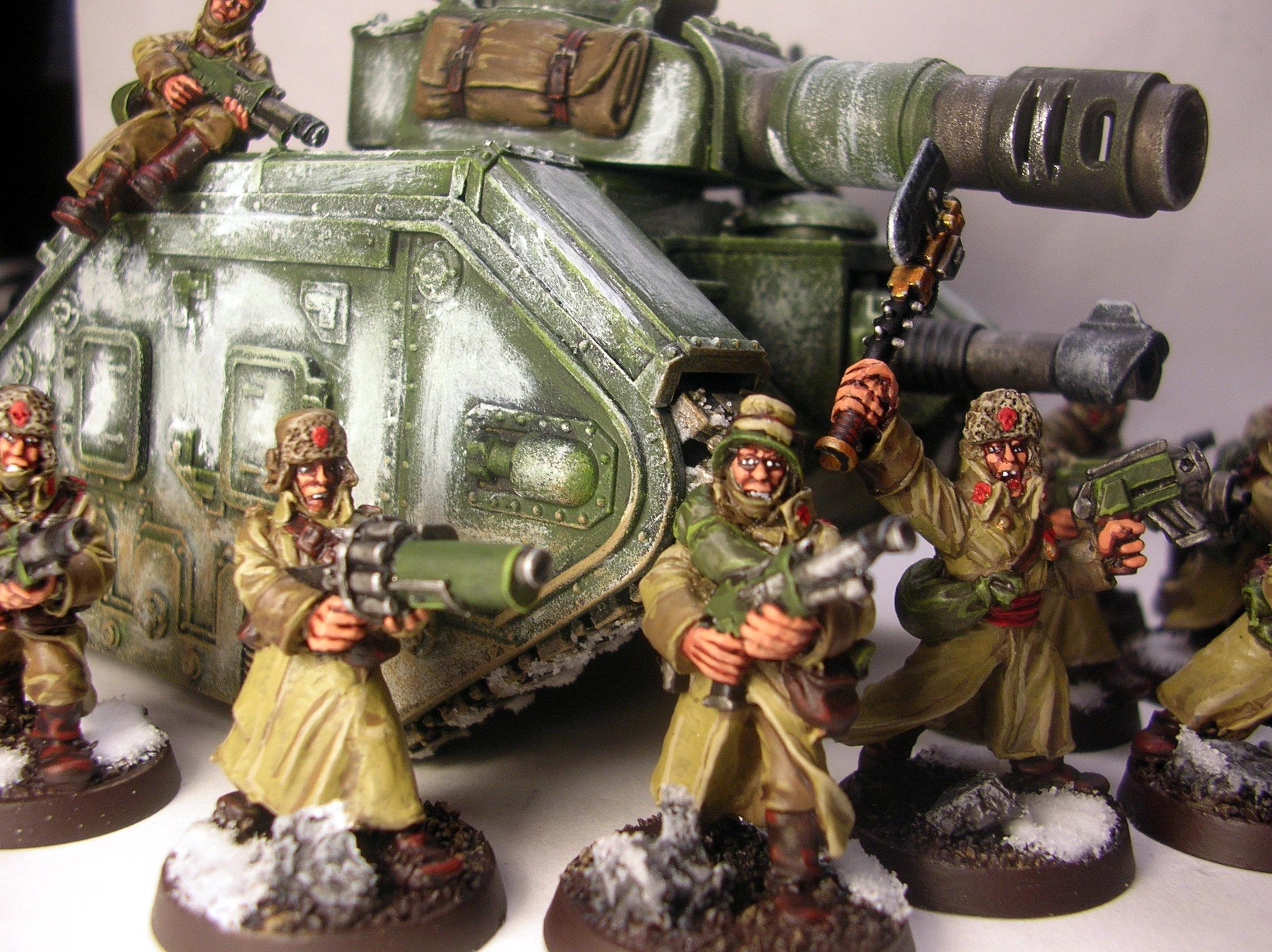 Imperial Guard, Leman Russ, Russians, Valhallans, Warhammer 40,000, Winter