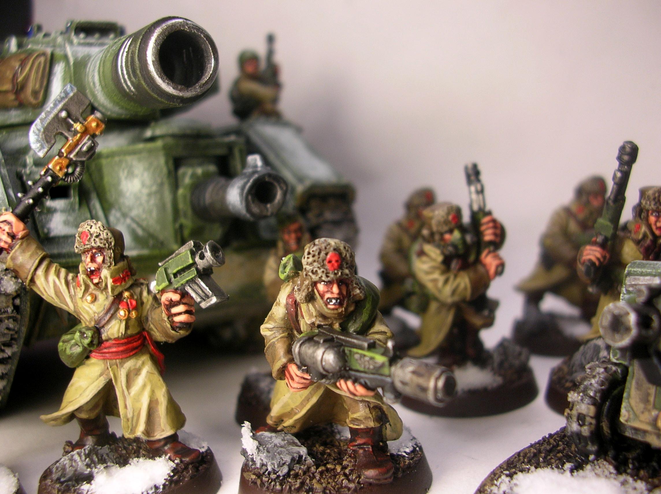 Imperial Guard, Leman Russ, Russians, Valhallans, Warhammer 40,000, Winter