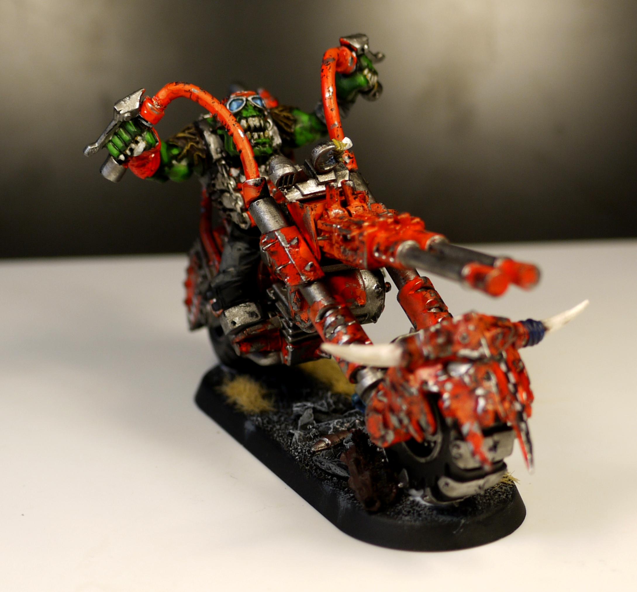 Bike, Orange, Orks, Speed