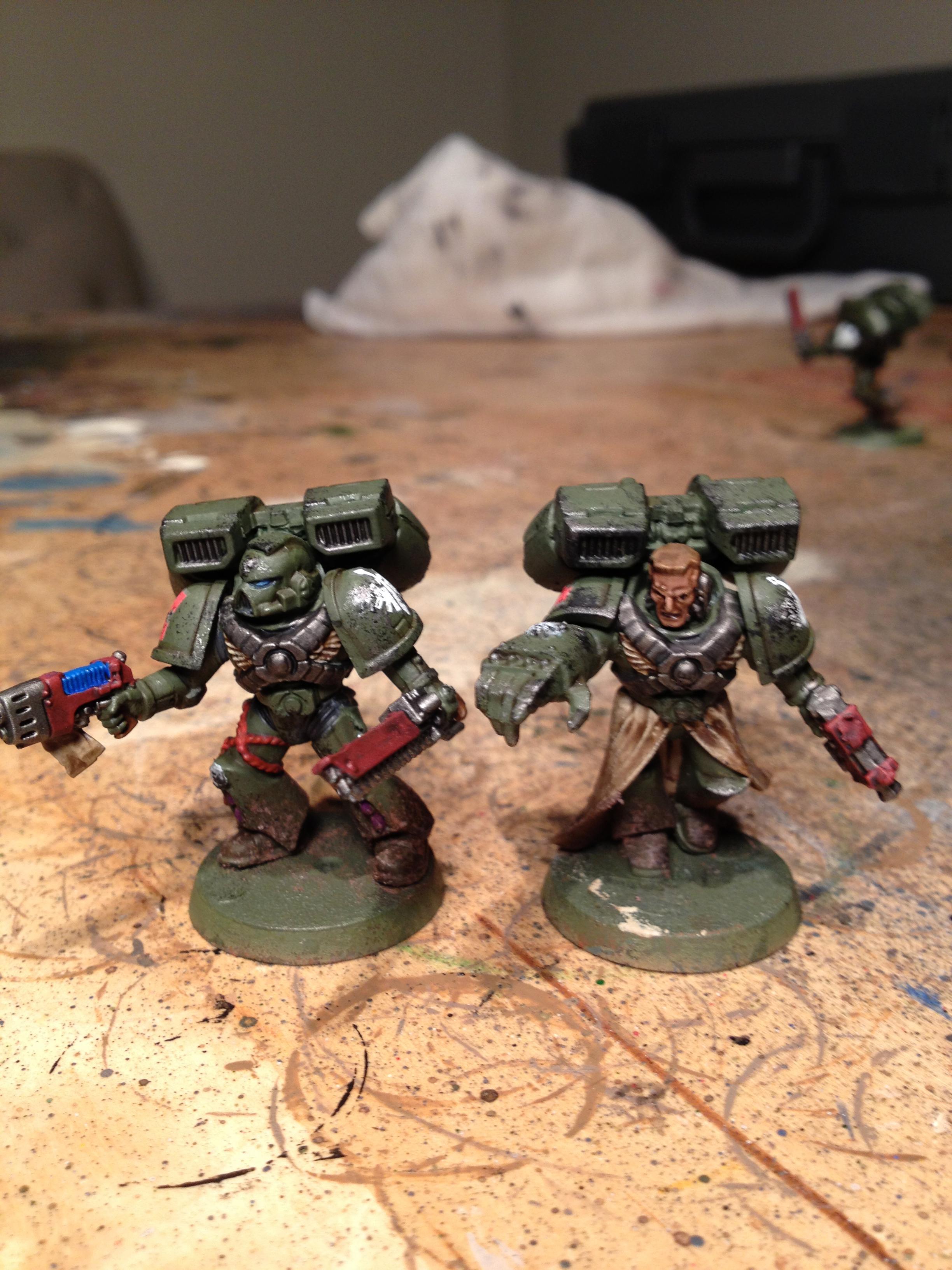 Dark Angels, Space, Space Marines, Warhammer 40,000, Warhammer Fantasy, Weathered