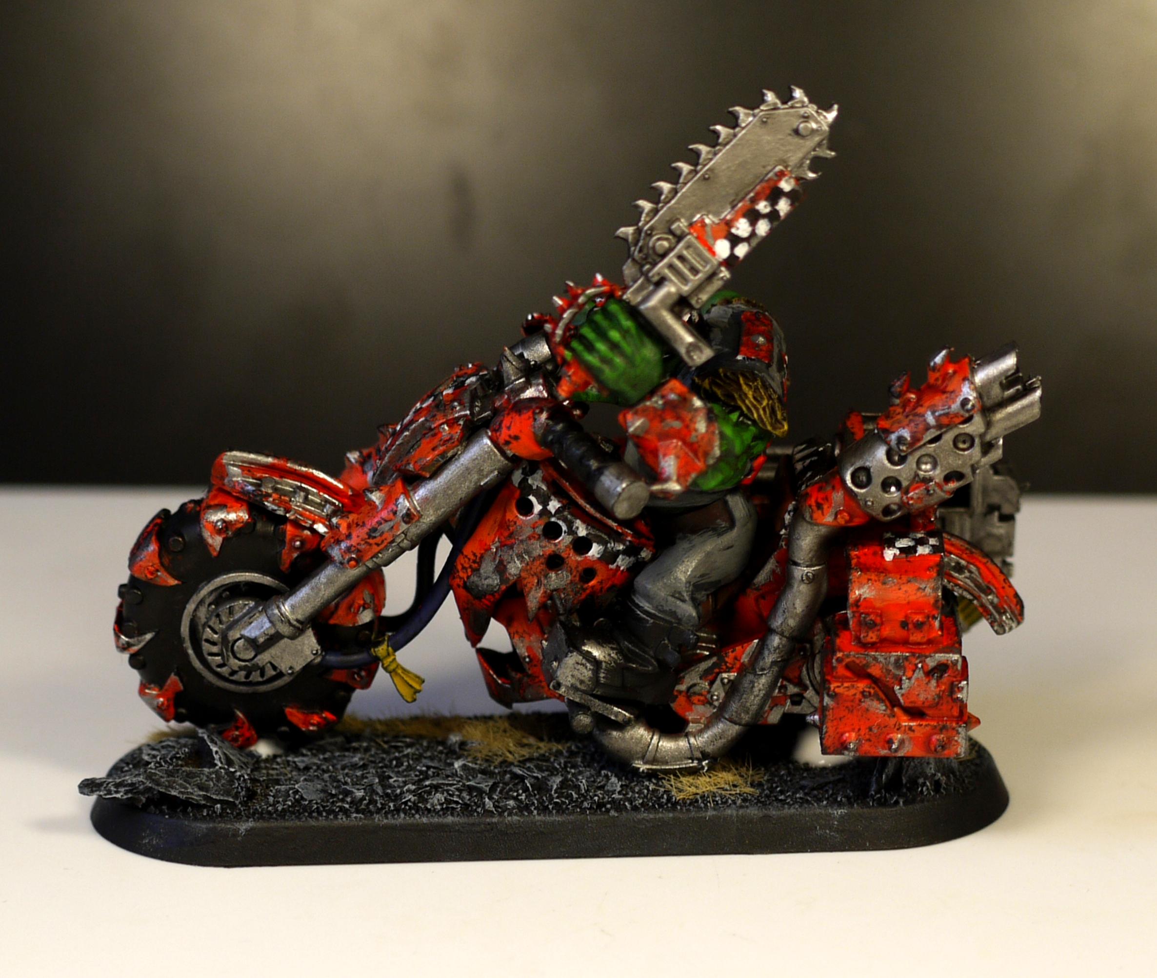 Bike, Orange, Orks, Speed