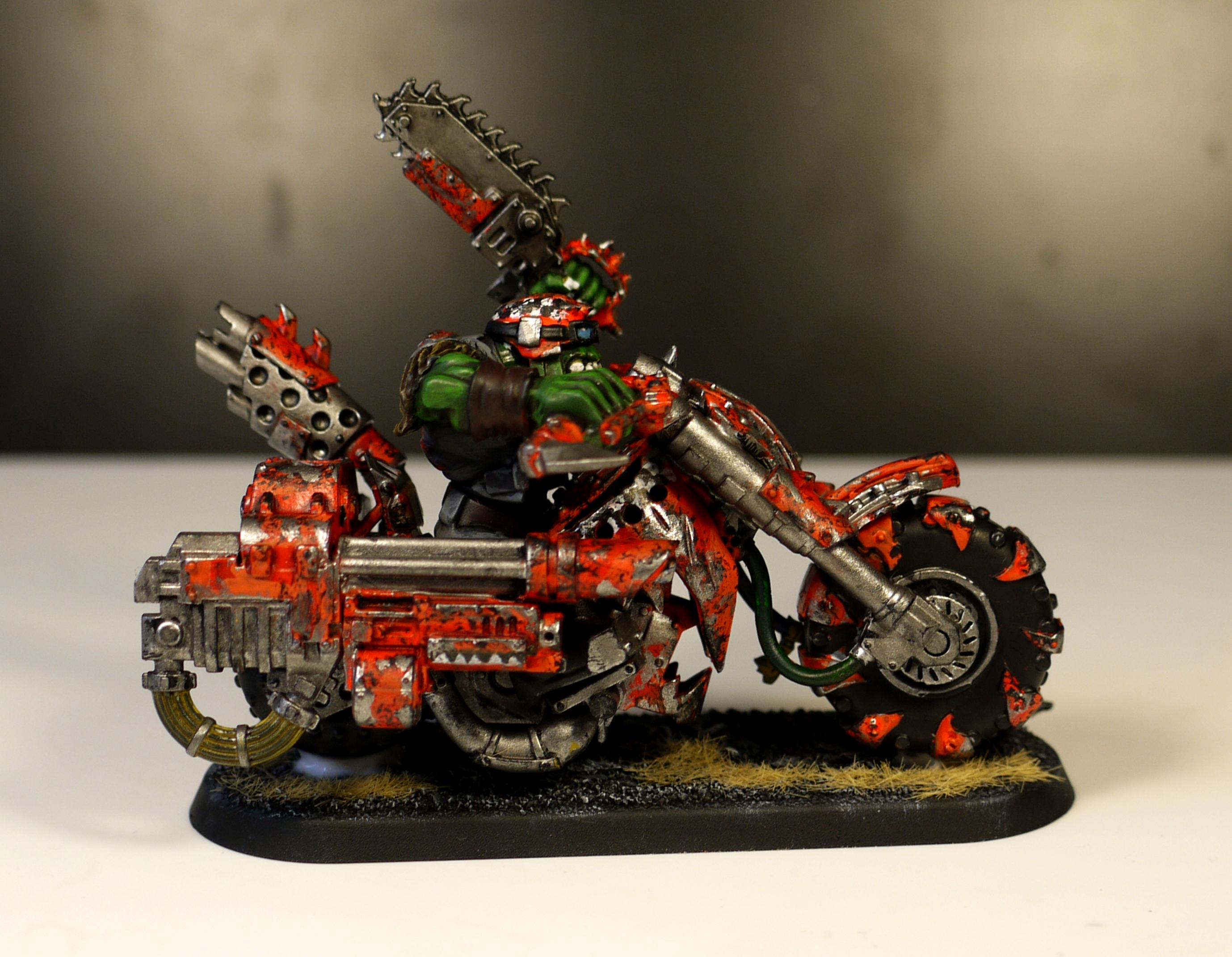 Bike, Orange, Orks, Speed