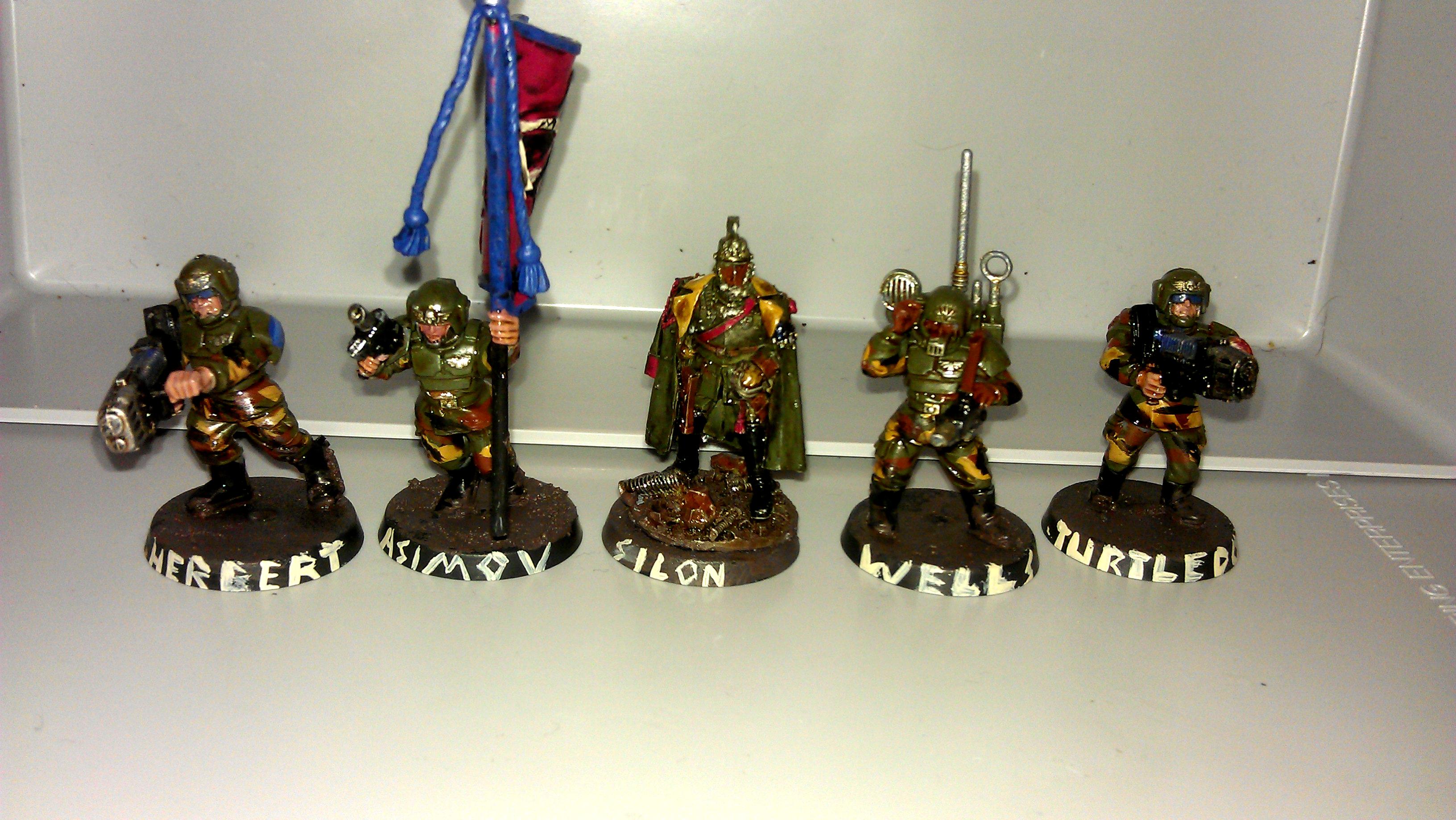 Banner, Command, Death Korps of Krieg, Guard, Imperial, Imperial Guard, Meridia, Squad
