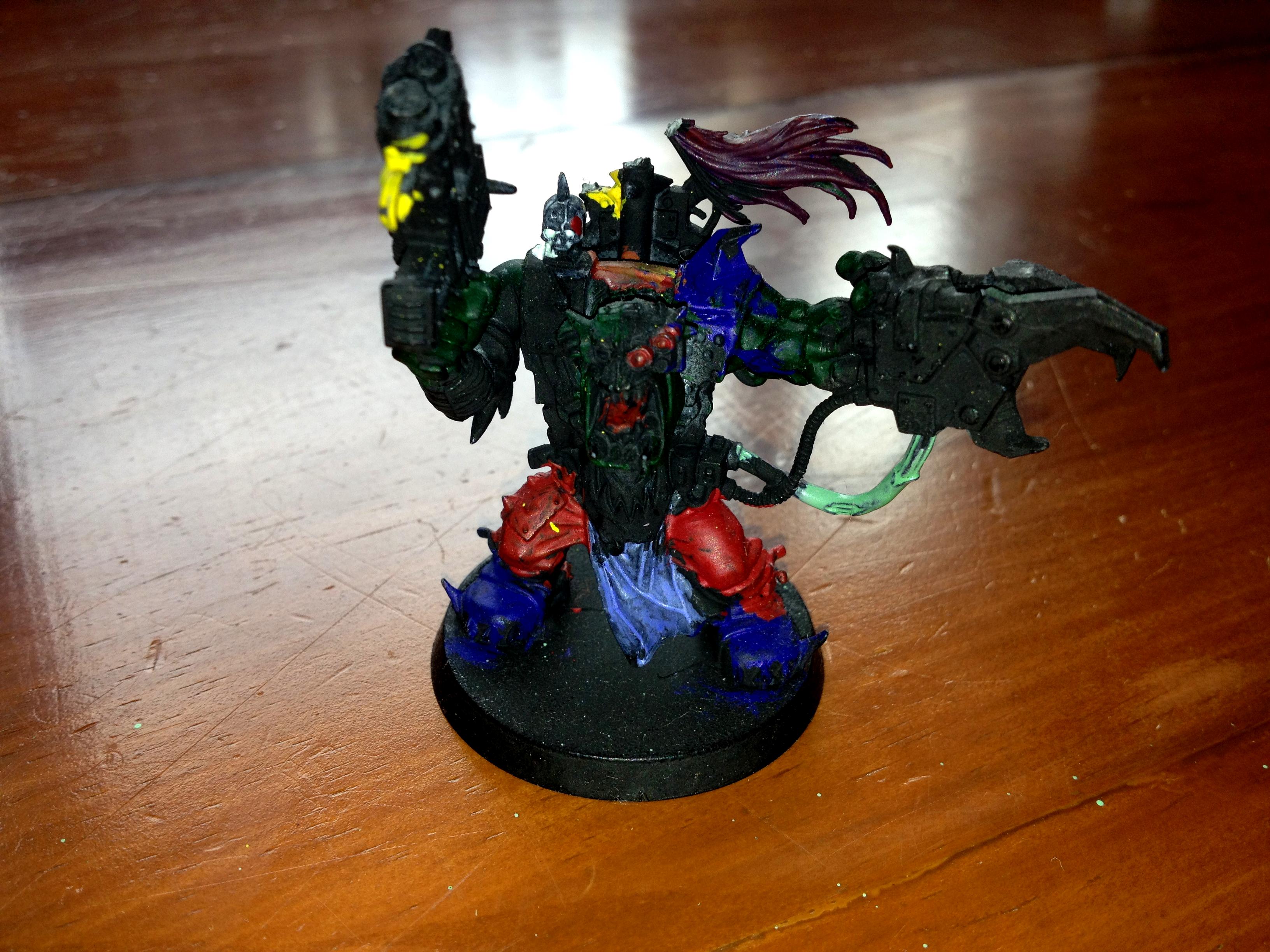 Kid, Orks, Painting, Sean's first Ork