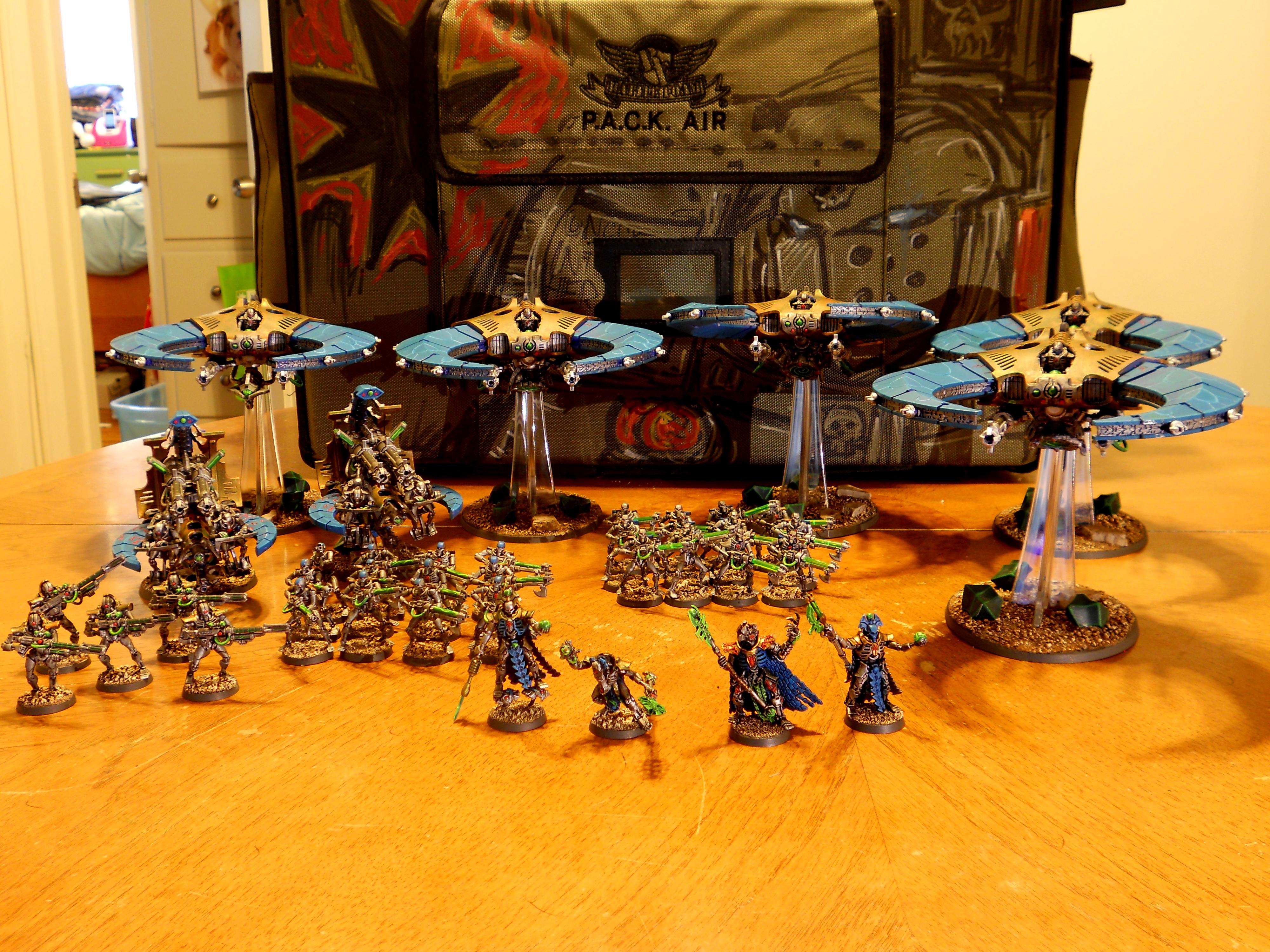 Annihilation Barge, Army, Doomscythe, Imhotek, Necron Arym, Necrons, Night Scythe, Scythewing, Warriors