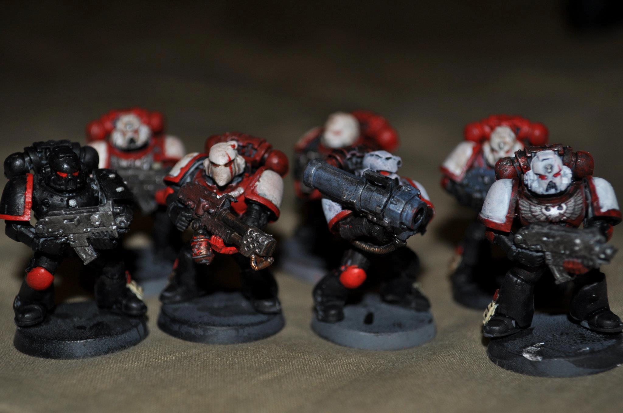 Close up on some squad members