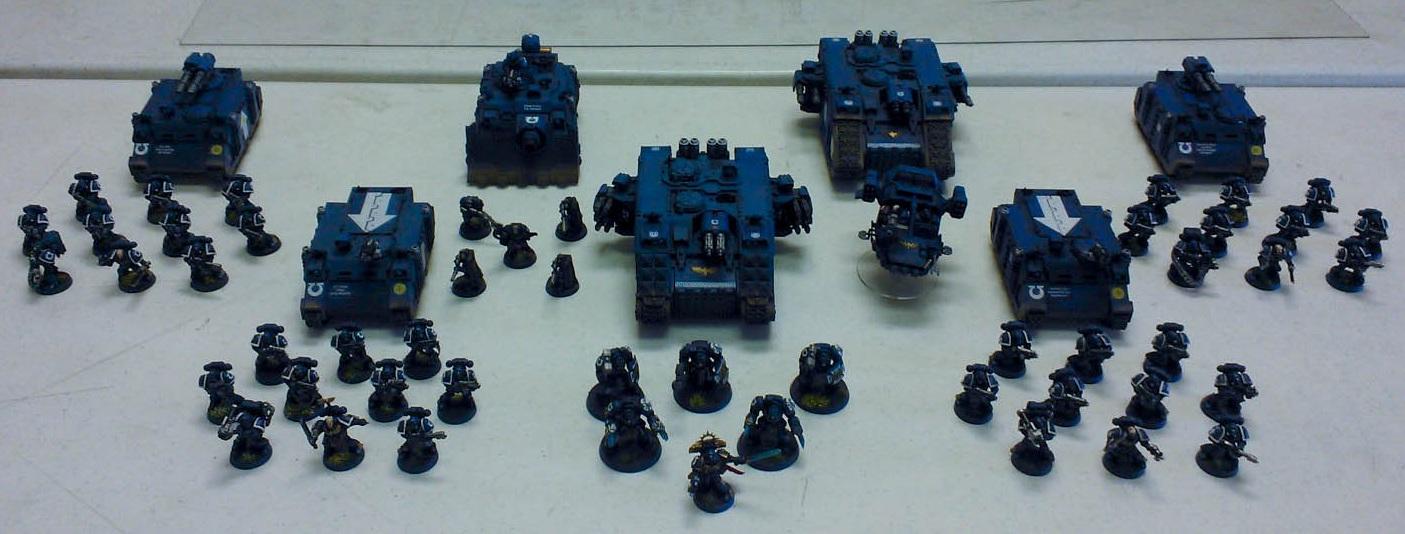 Airbrush, Commission, Space Marines, Ultramarines, Warhammer 40,000
