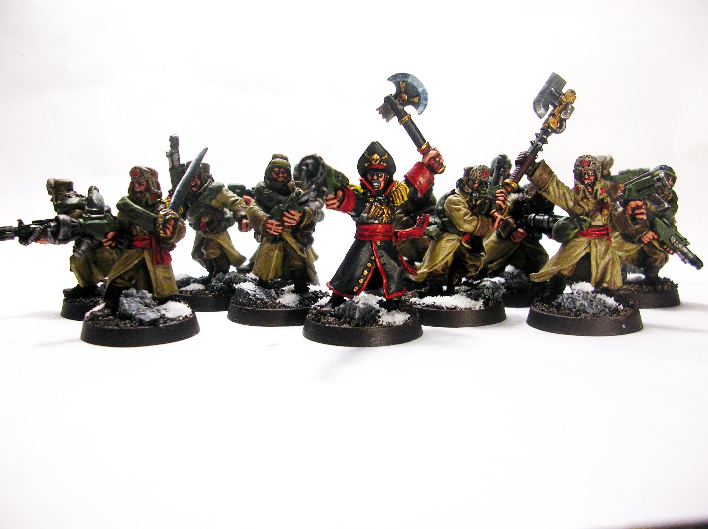 Commissar, Imperial Guard, Russians, Valhallans, Warhammer 40,000