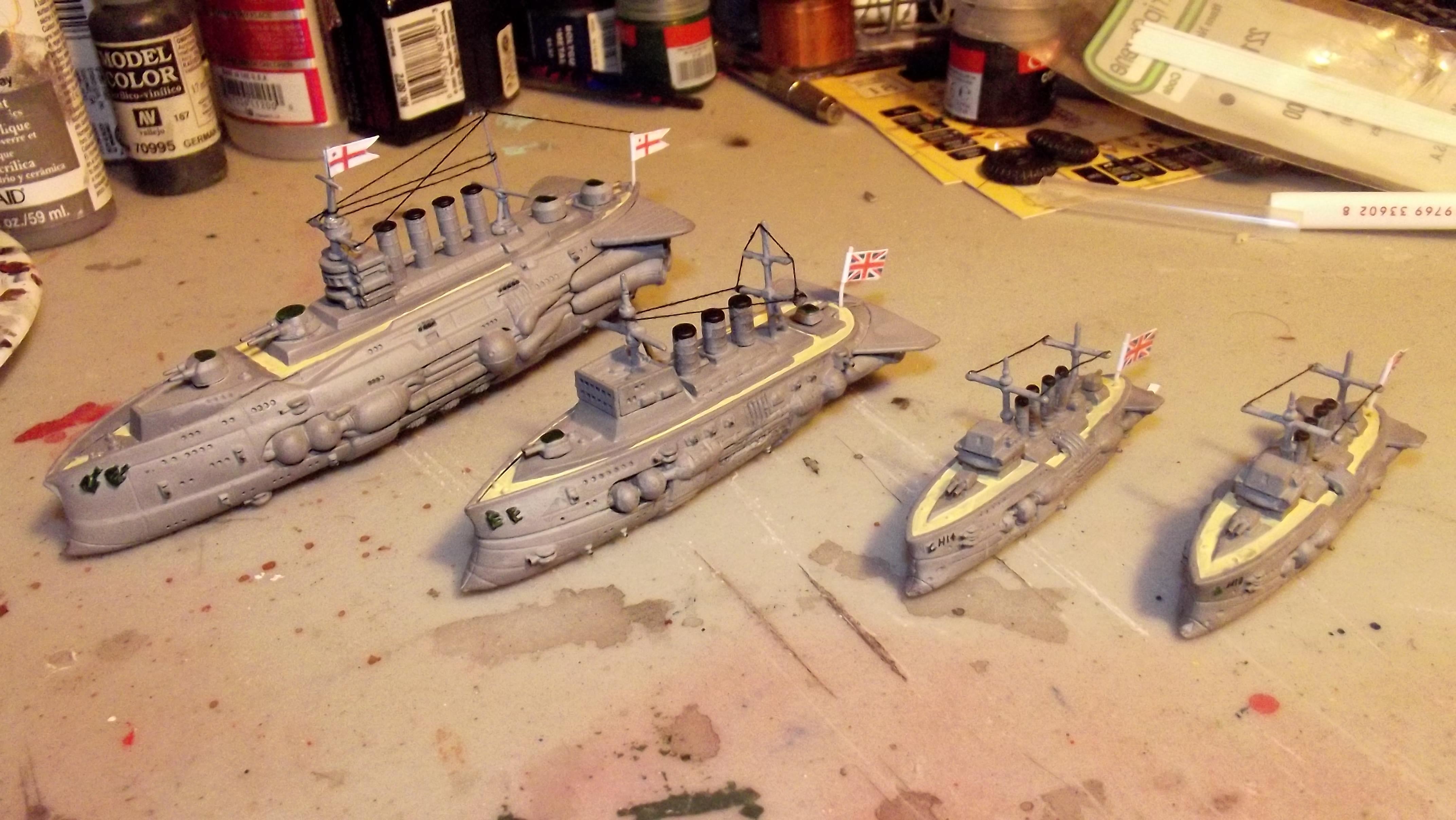 Airship, British, French, Leviathans, Steampunk